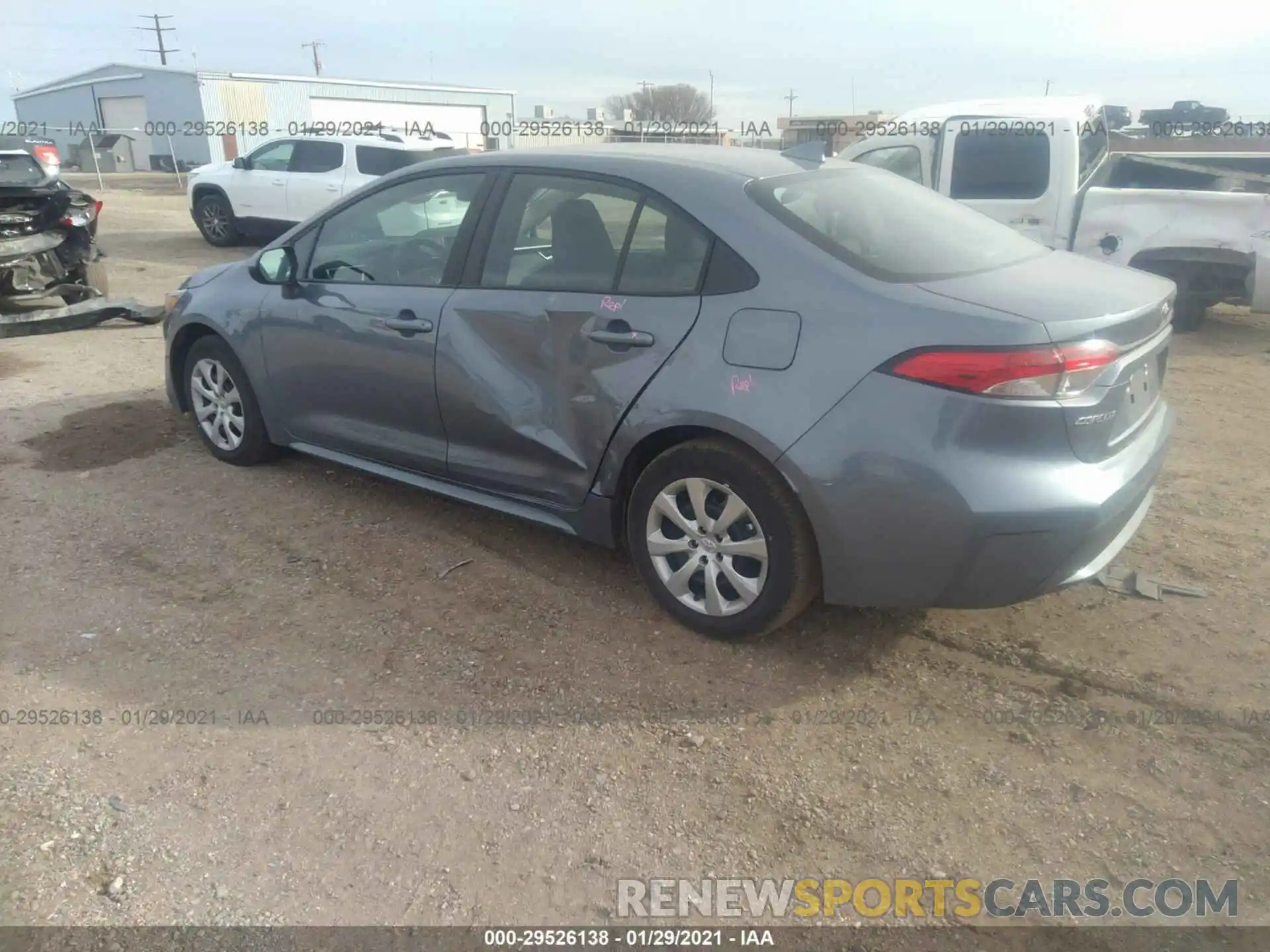 3 Photograph of a damaged car 5YFEPMAE7MP185582 TOYOTA COROLLA 2021