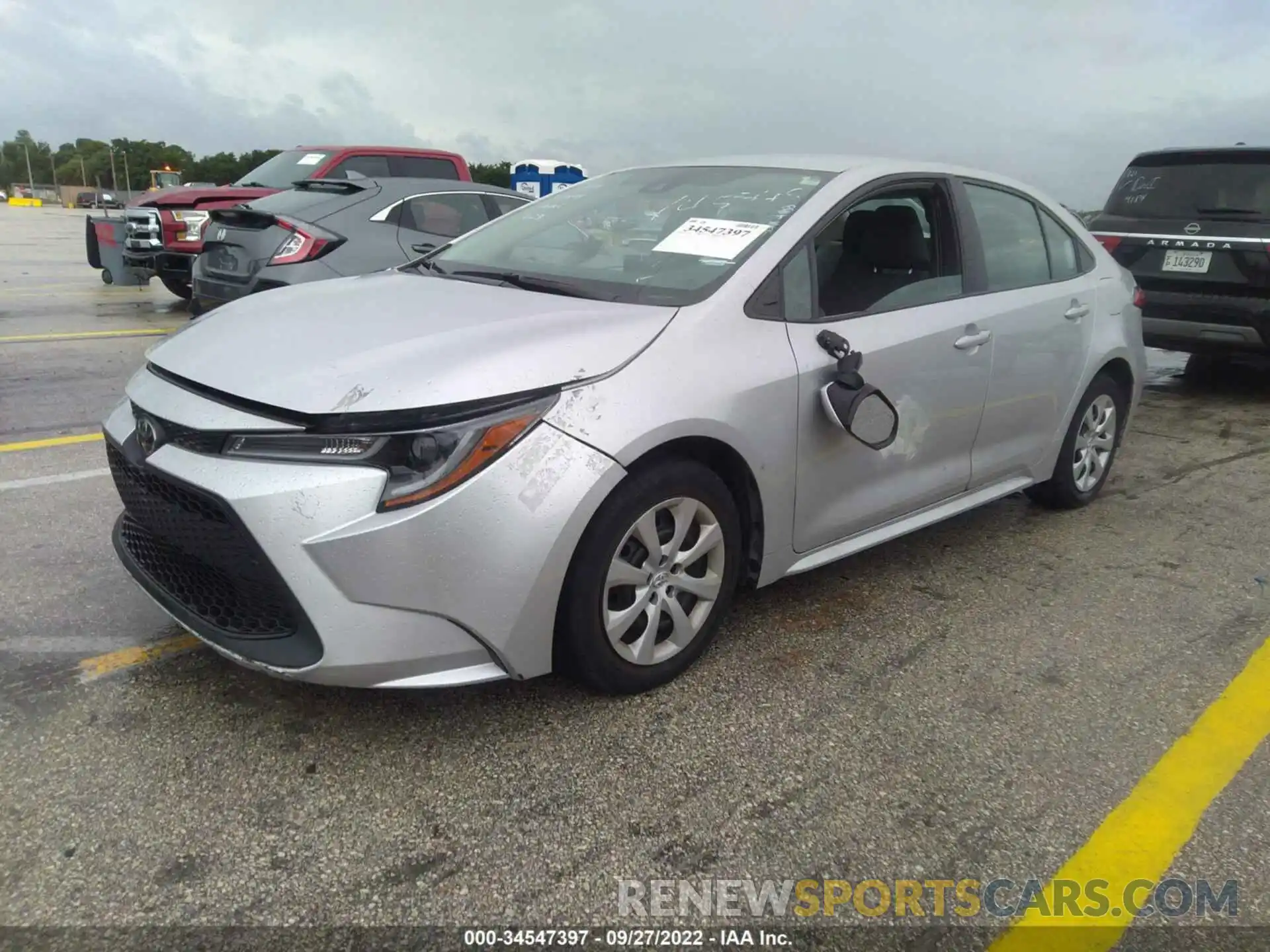 2 Photograph of a damaged car 5YFEPMAE7MP185775 TOYOTA COROLLA 2021