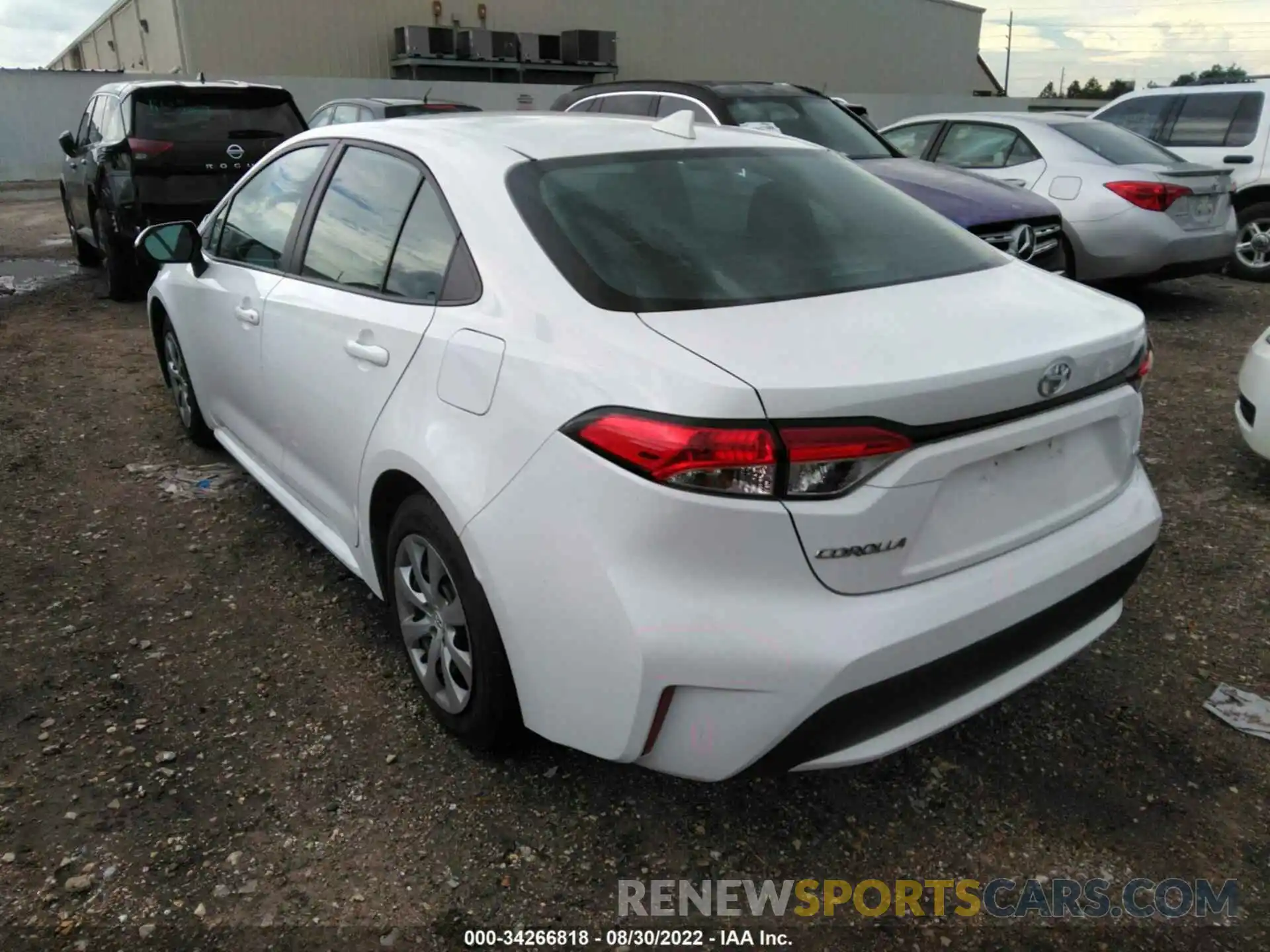 3 Photograph of a damaged car 5YFEPMAE7MP186182 TOYOTA COROLLA 2021