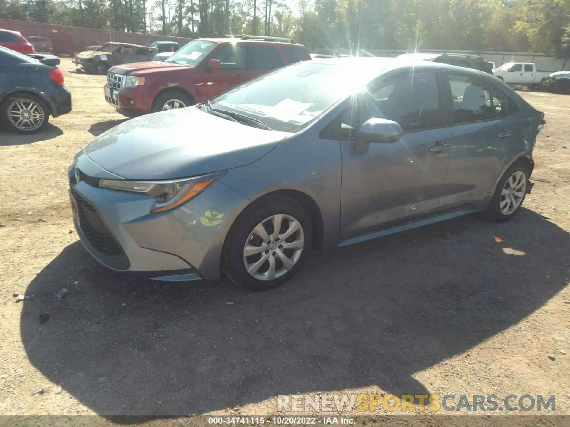 2 Photograph of a damaged car 5YFEPMAE7MP186571 TOYOTA COROLLA 2021