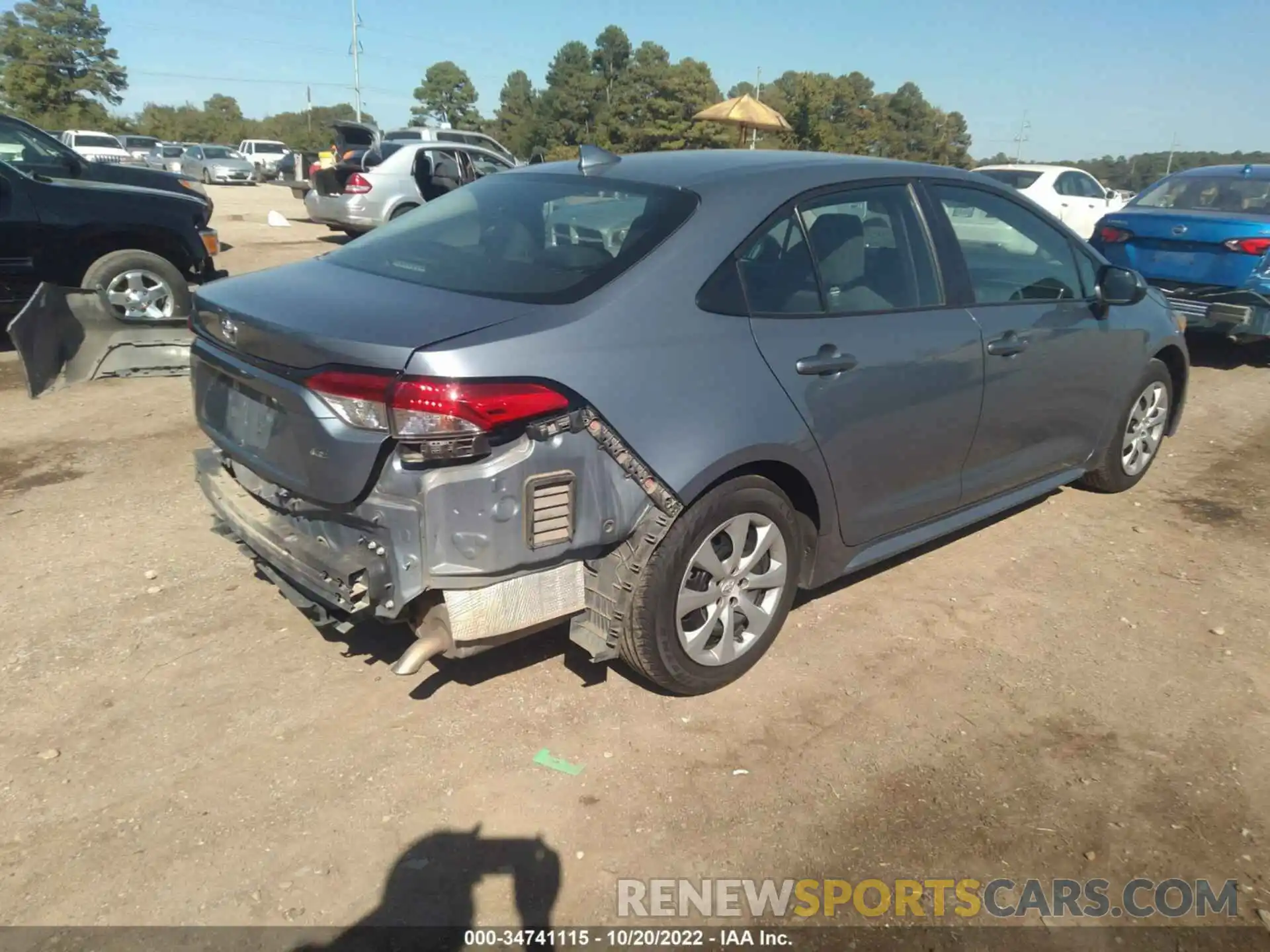 4 Photograph of a damaged car 5YFEPMAE7MP186571 TOYOTA COROLLA 2021