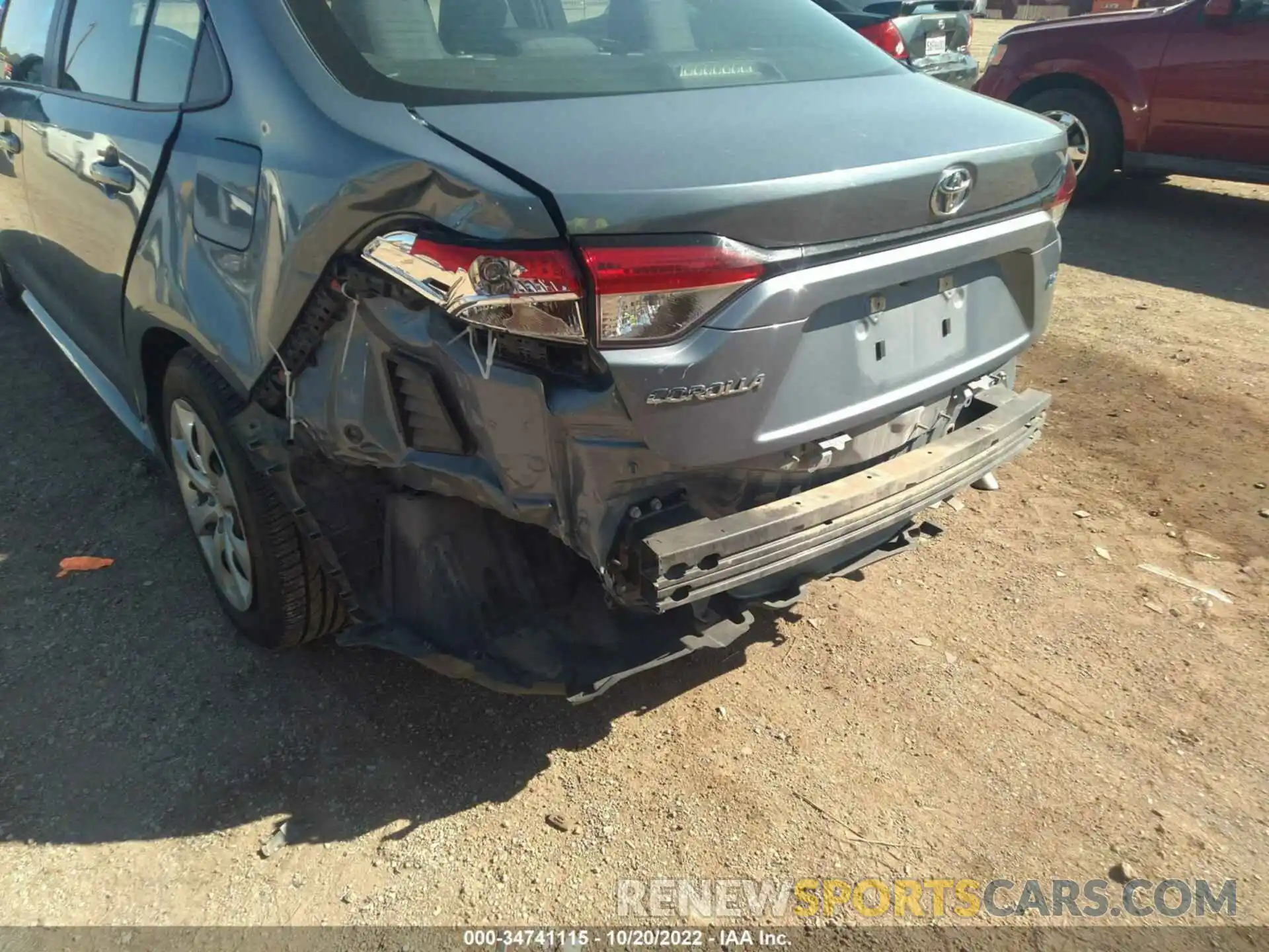 6 Photograph of a damaged car 5YFEPMAE7MP186571 TOYOTA COROLLA 2021