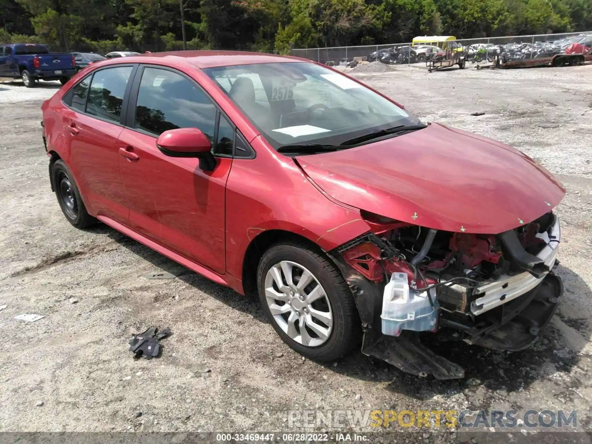 1 Photograph of a damaged car 5YFEPMAE7MP187137 TOYOTA COROLLA 2021