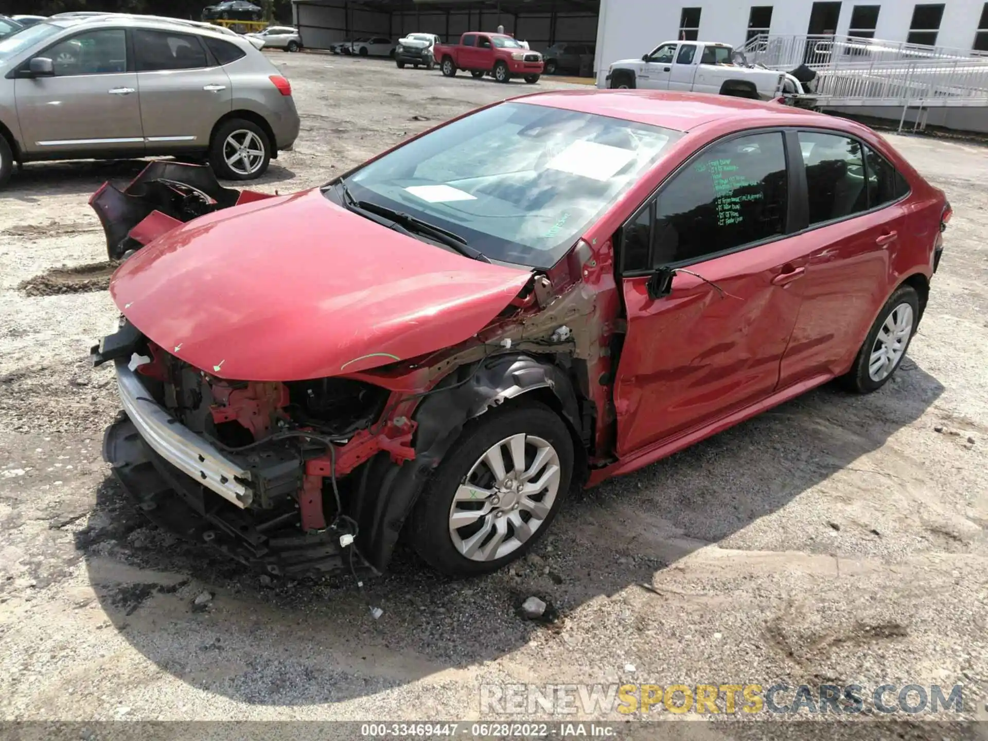 2 Photograph of a damaged car 5YFEPMAE7MP187137 TOYOTA COROLLA 2021