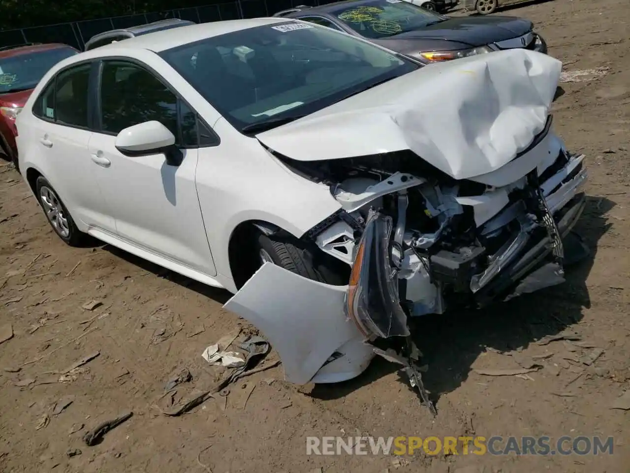 1 Photograph of a damaged car 5YFEPMAE7MP190197 TOYOTA COROLLA 2021