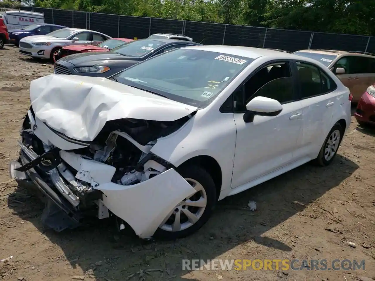 2 Photograph of a damaged car 5YFEPMAE7MP190197 TOYOTA COROLLA 2021