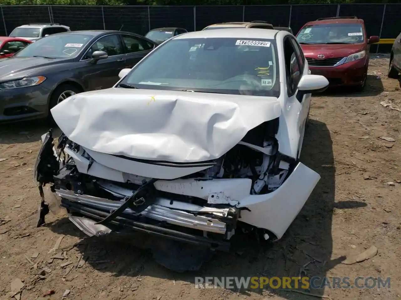 9 Photograph of a damaged car 5YFEPMAE7MP190197 TOYOTA COROLLA 2021