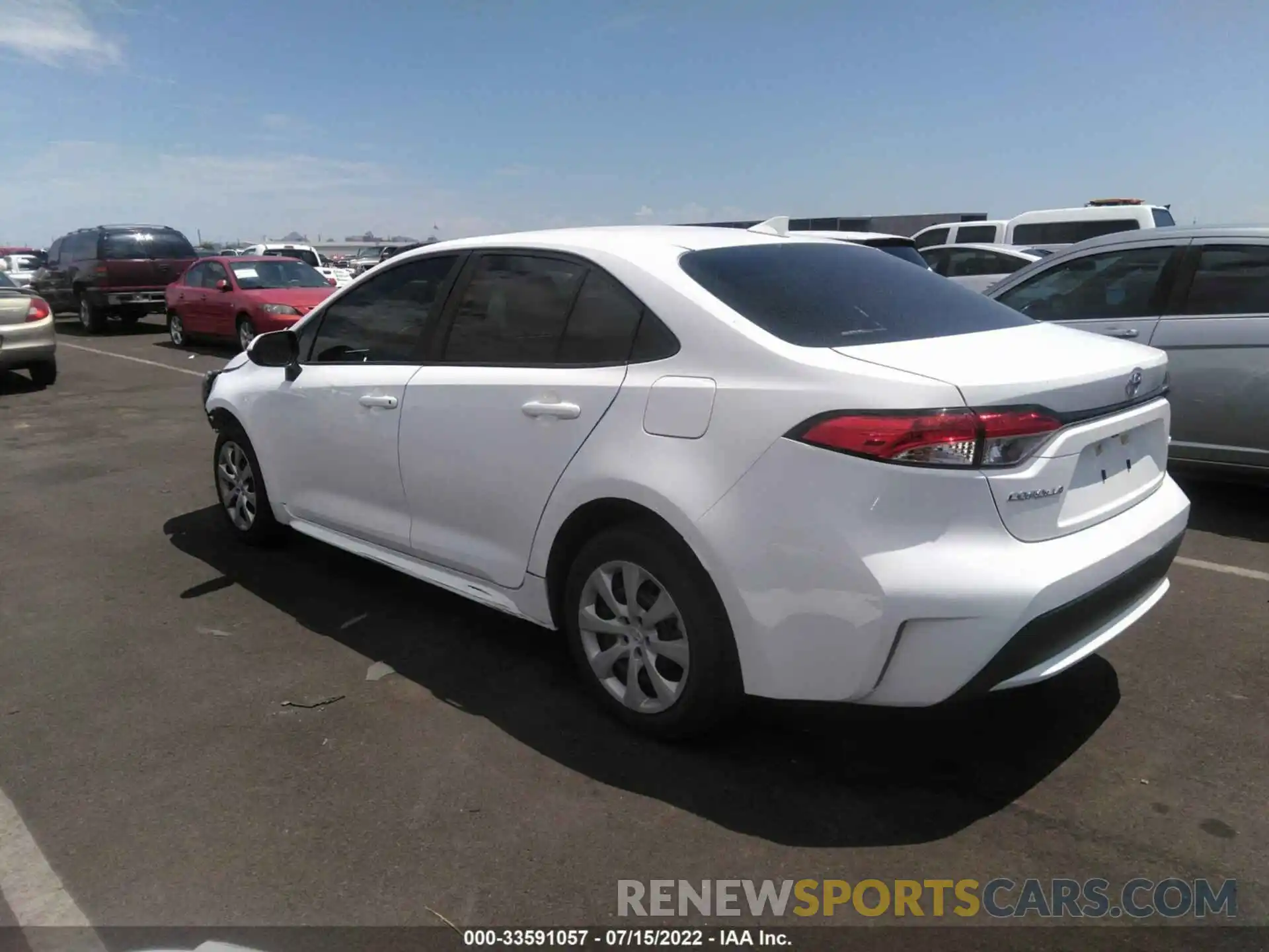 3 Photograph of a damaged car 5YFEPMAE7MP190412 TOYOTA COROLLA 2021