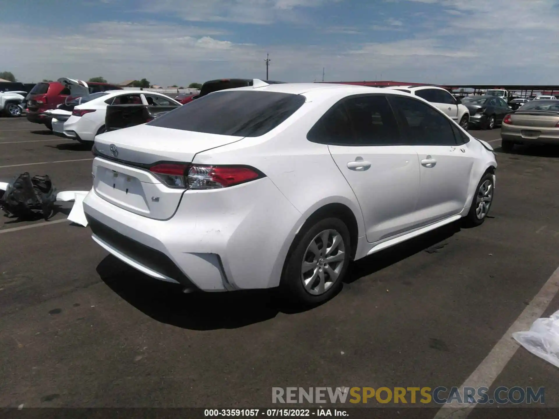 4 Photograph of a damaged car 5YFEPMAE7MP190412 TOYOTA COROLLA 2021