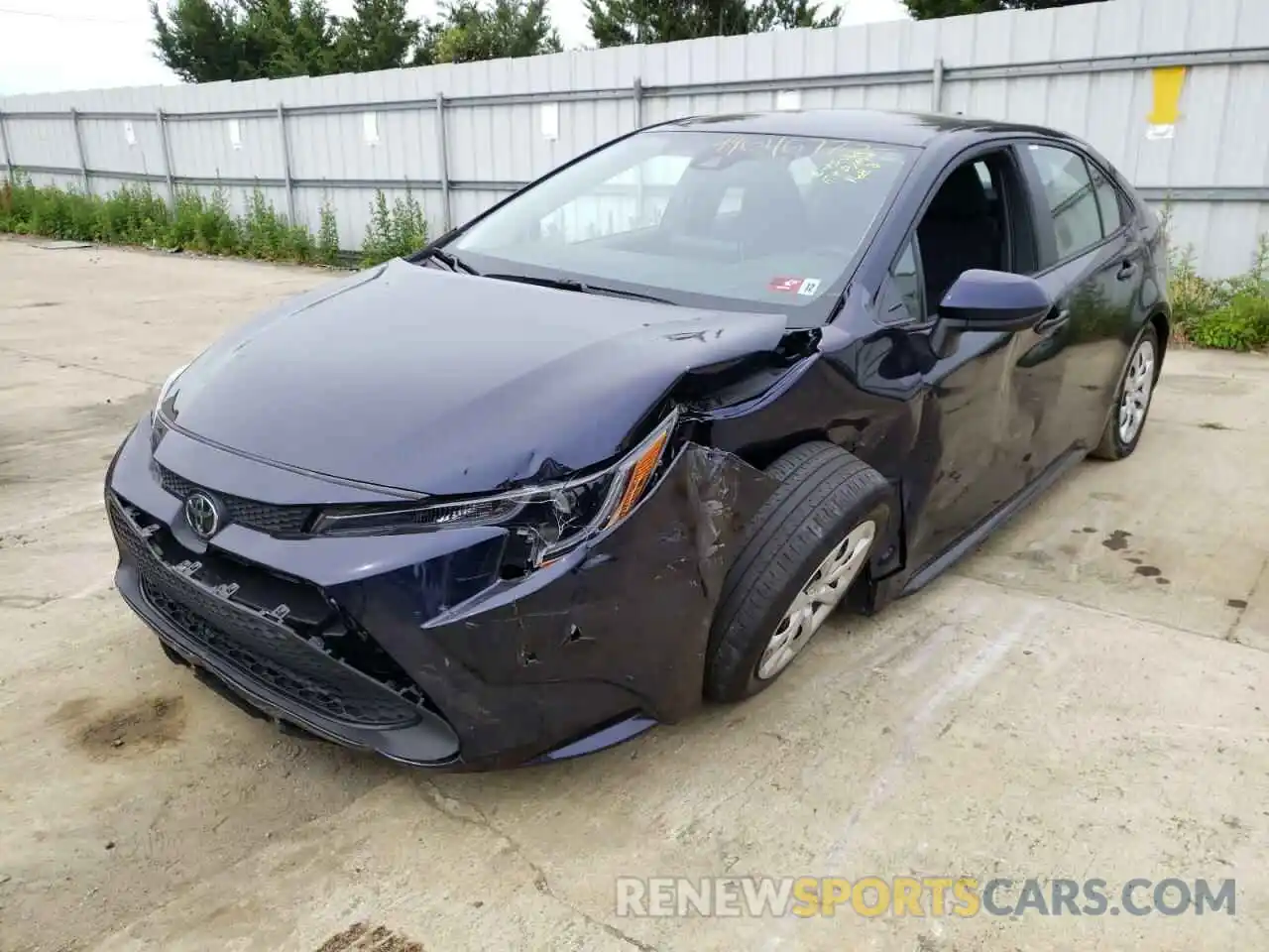 2 Photograph of a damaged car 5YFEPMAE7MP191544 TOYOTA COROLLA 2021