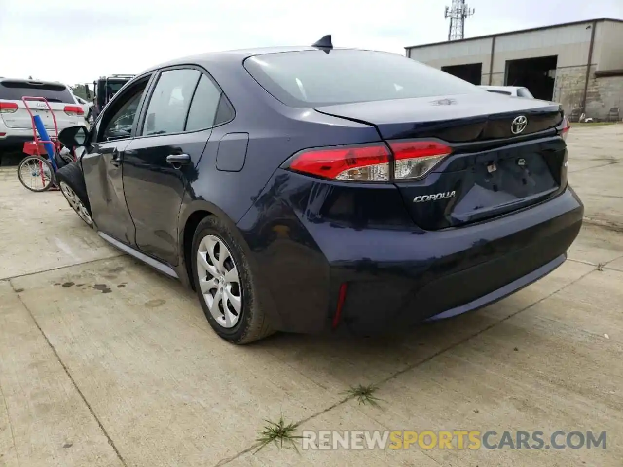 3 Photograph of a damaged car 5YFEPMAE7MP191544 TOYOTA COROLLA 2021