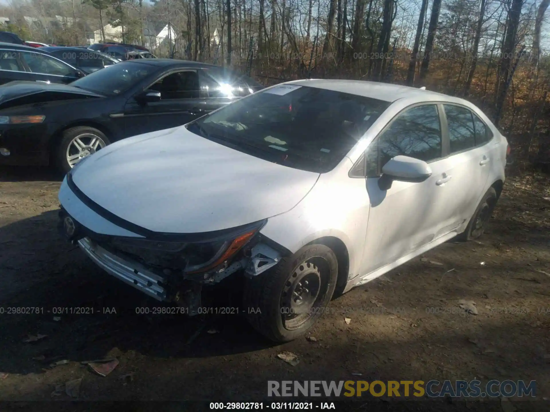 2 Photograph of a damaged car 5YFEPMAE7MP192158 TOYOTA COROLLA 2021