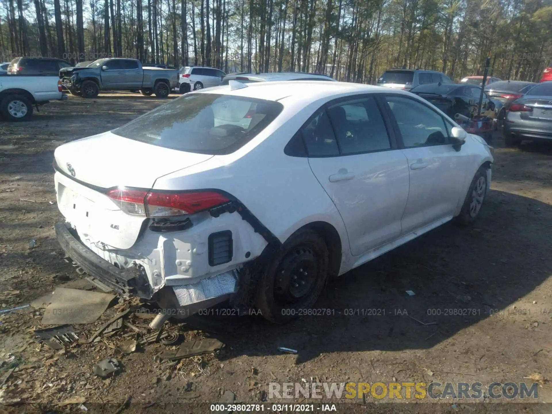 4 Photograph of a damaged car 5YFEPMAE7MP192158 TOYOTA COROLLA 2021