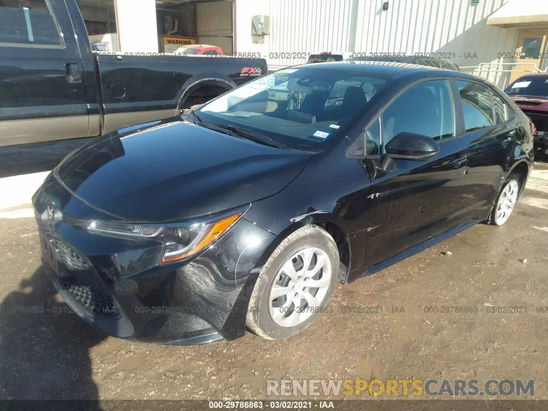 2 Photograph of a damaged car 5YFEPMAE7MP192273 TOYOTA COROLLA 2021