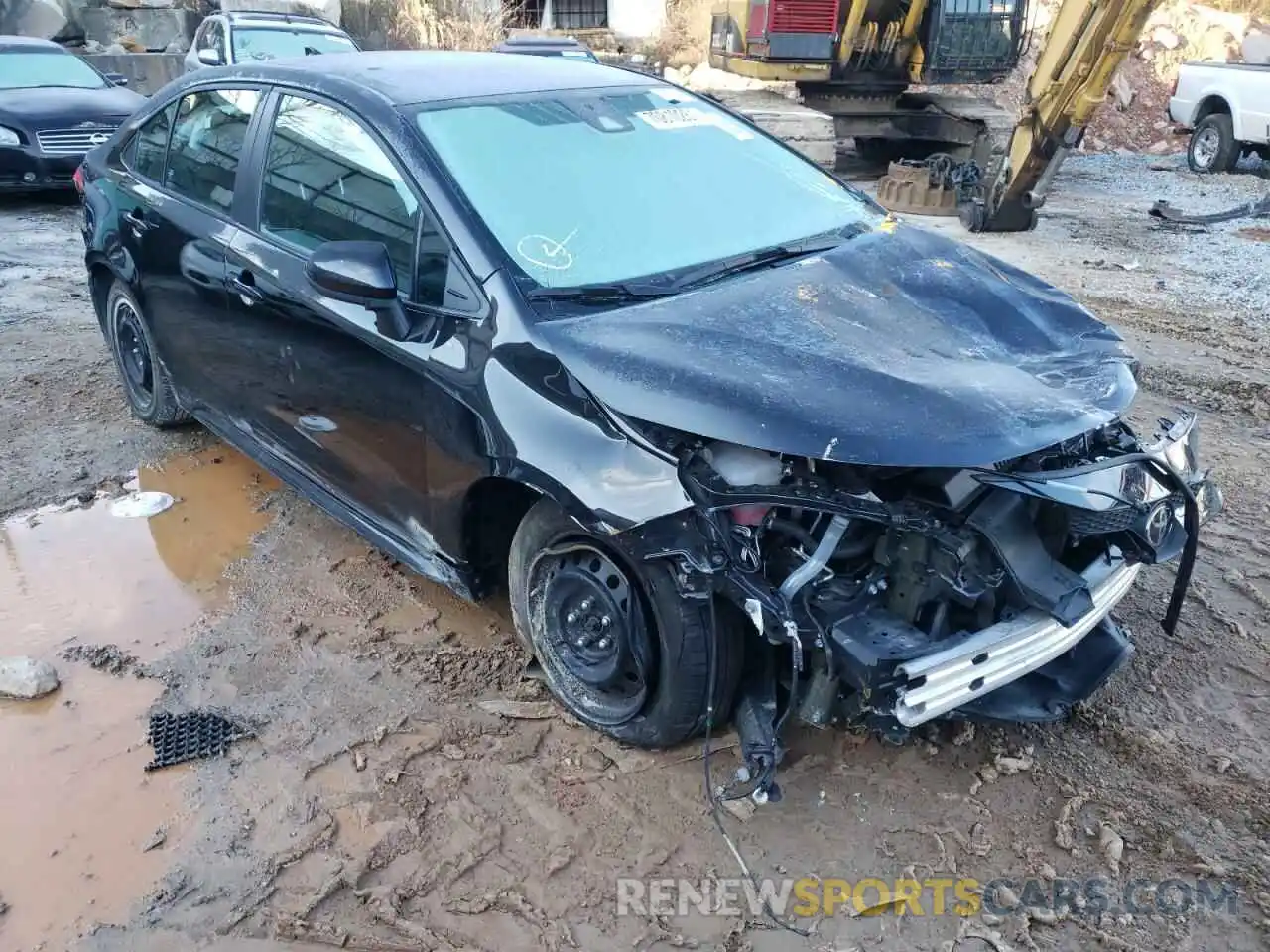 1 Photograph of a damaged car 5YFEPMAE7MP192290 TOYOTA COROLLA 2021