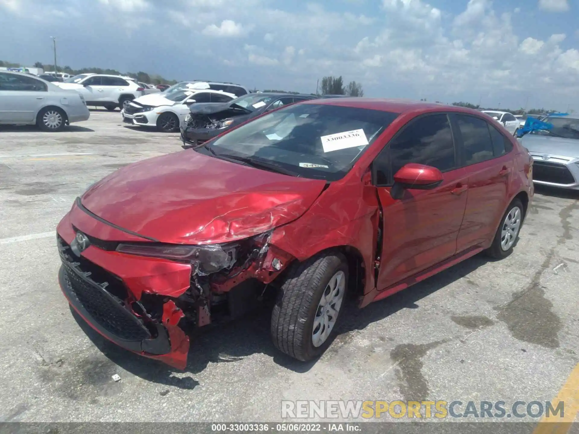 6 Photograph of a damaged car 5YFEPMAE7MP192869 TOYOTA COROLLA 2021