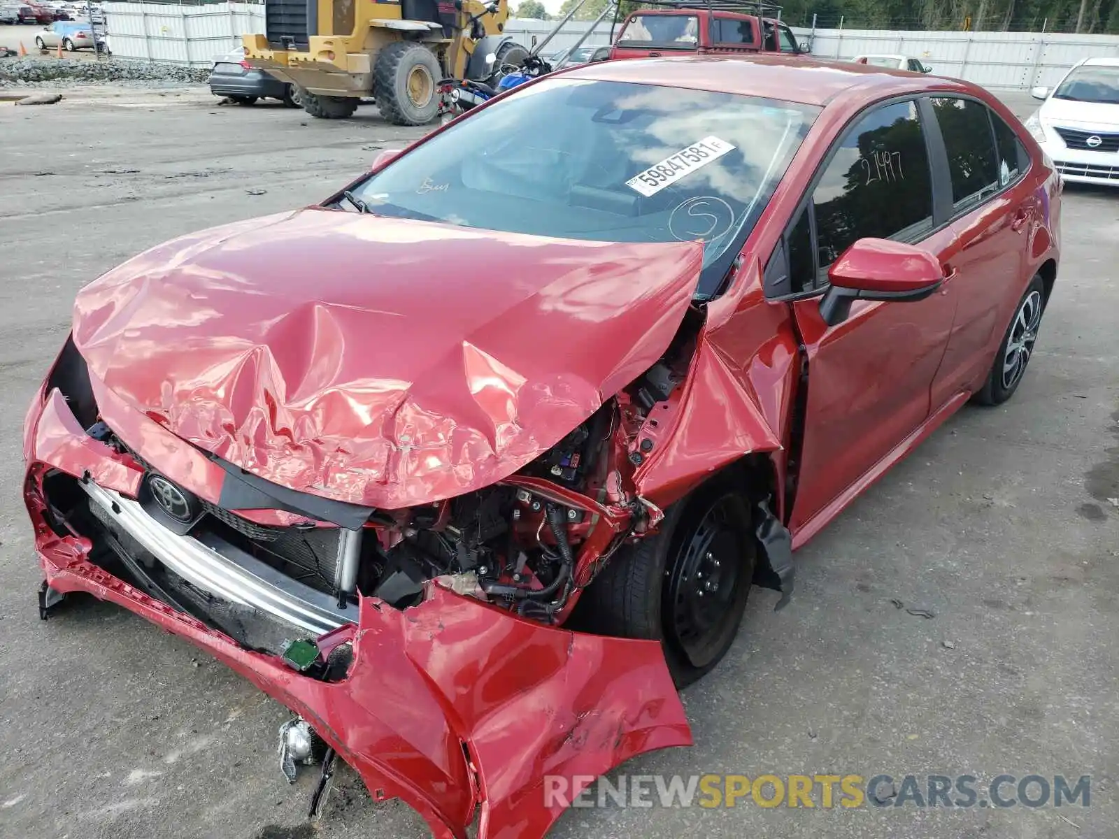 2 Photograph of a damaged car 5YFEPMAE7MP193469 TOYOTA COROLLA 2021