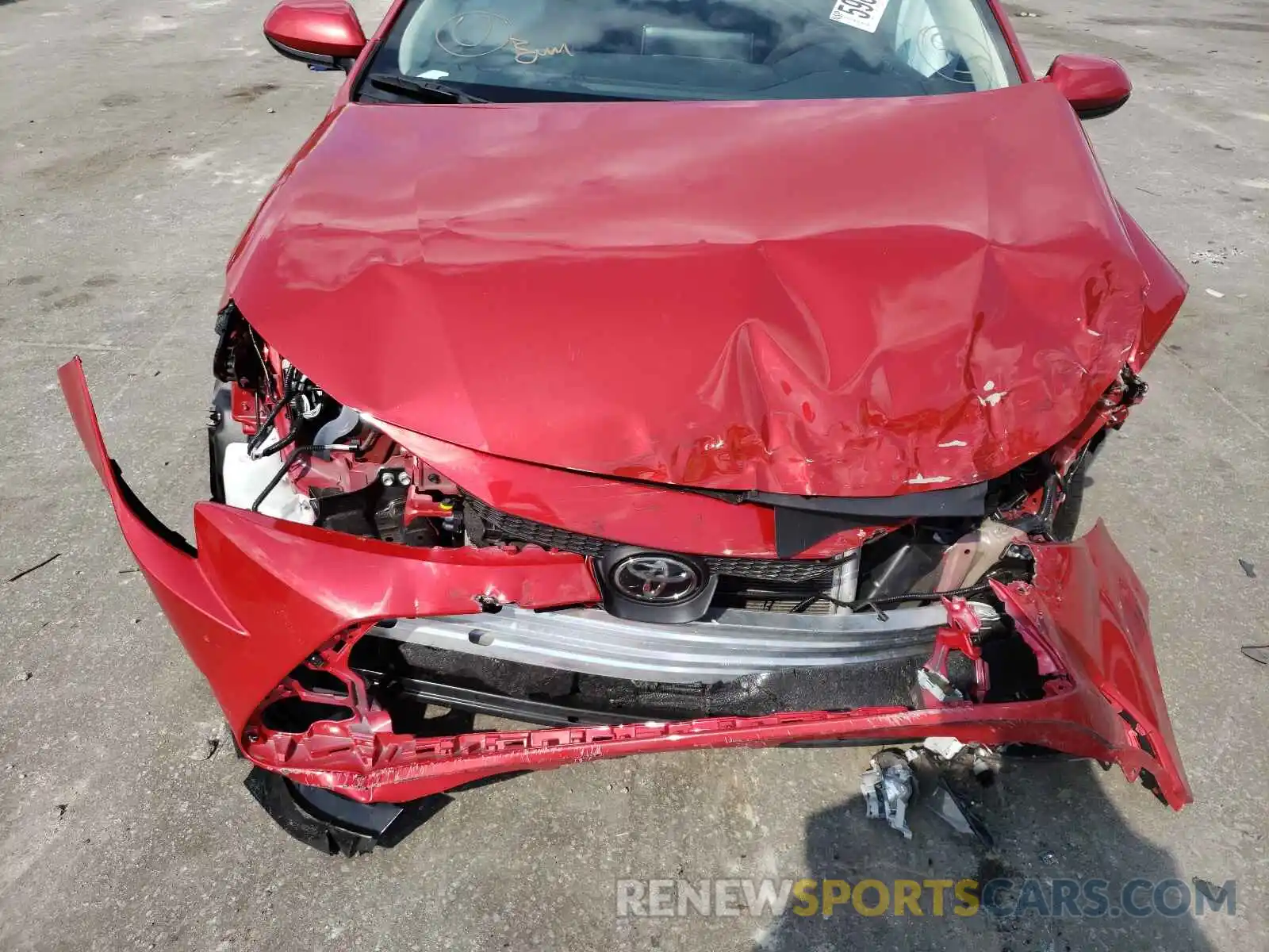 9 Photograph of a damaged car 5YFEPMAE7MP193469 TOYOTA COROLLA 2021