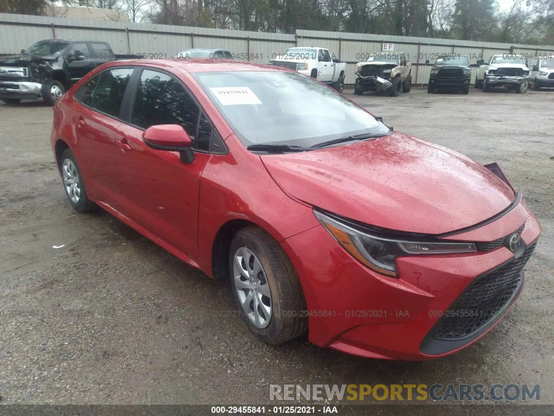 1 Photograph of a damaged car 5YFEPMAE7MP193780 TOYOTA COROLLA 2021