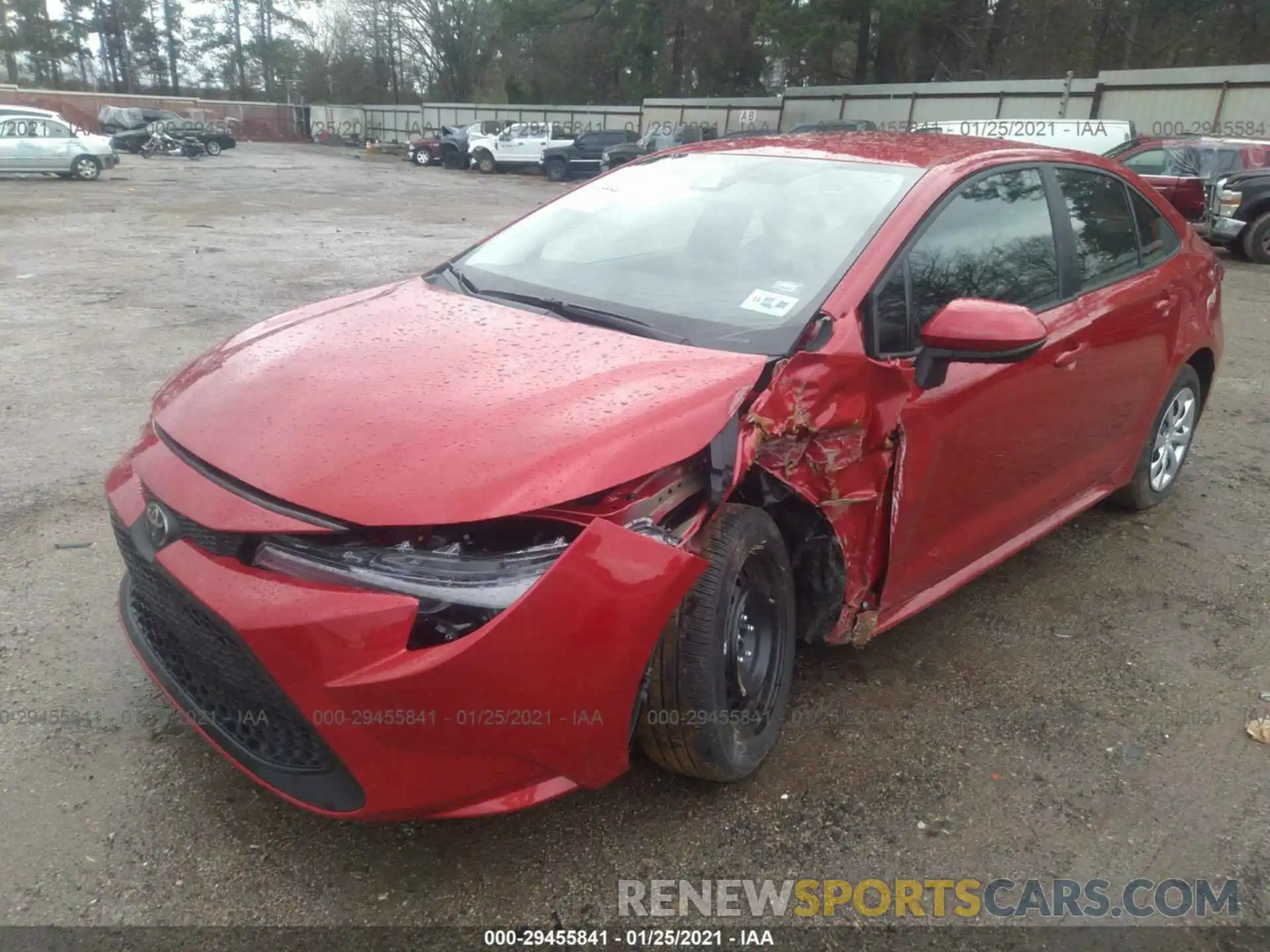 2 Photograph of a damaged car 5YFEPMAE7MP193780 TOYOTA COROLLA 2021