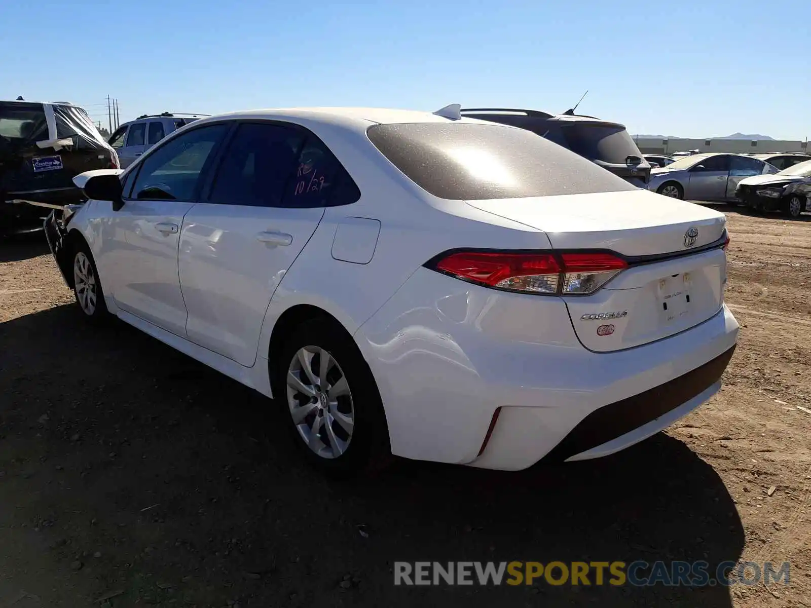 3 Photograph of a damaged car 5YFEPMAE7MP194136 TOYOTA COROLLA 2021