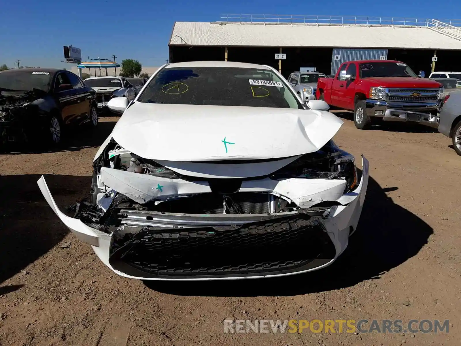 9 Photograph of a damaged car 5YFEPMAE7MP194136 TOYOTA COROLLA 2021