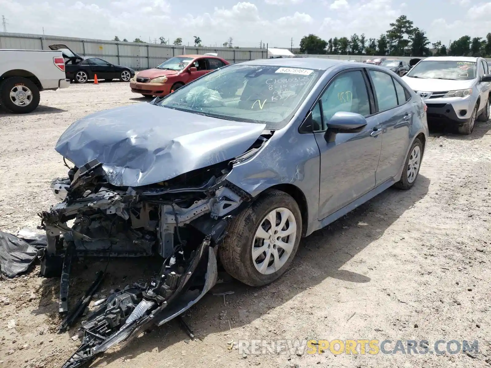 2 Photograph of a damaged car 5YFEPMAE7MP194797 TOYOTA COROLLA 2021