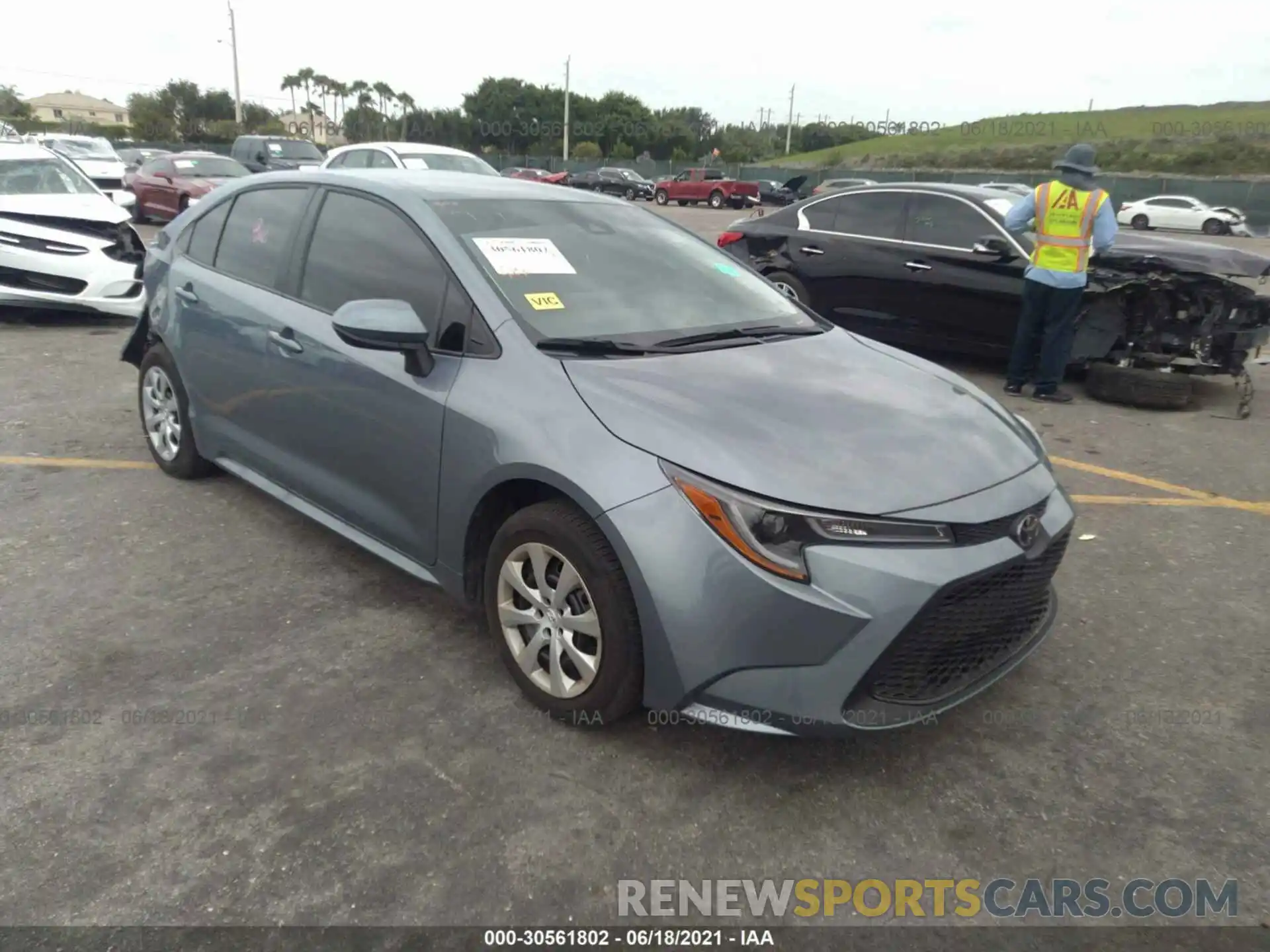 1 Photograph of a damaged car 5YFEPMAE7MP195903 TOYOTA COROLLA 2021