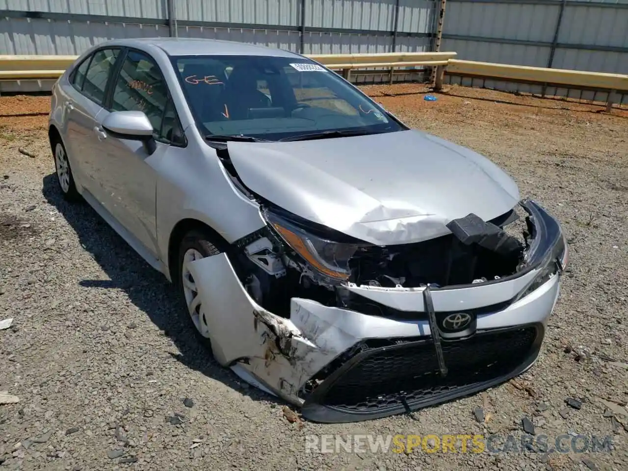 1 Photograph of a damaged car 5YFEPMAE7MP196887 TOYOTA COROLLA 2021