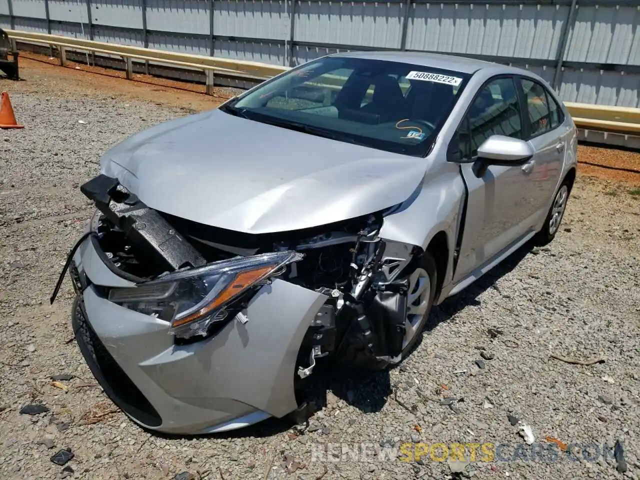 2 Photograph of a damaged car 5YFEPMAE7MP196887 TOYOTA COROLLA 2021