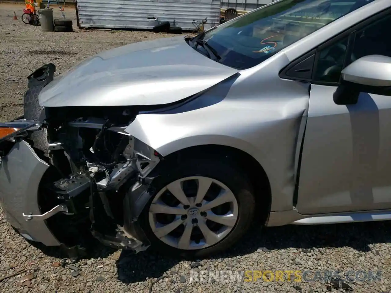 9 Photograph of a damaged car 5YFEPMAE7MP196887 TOYOTA COROLLA 2021