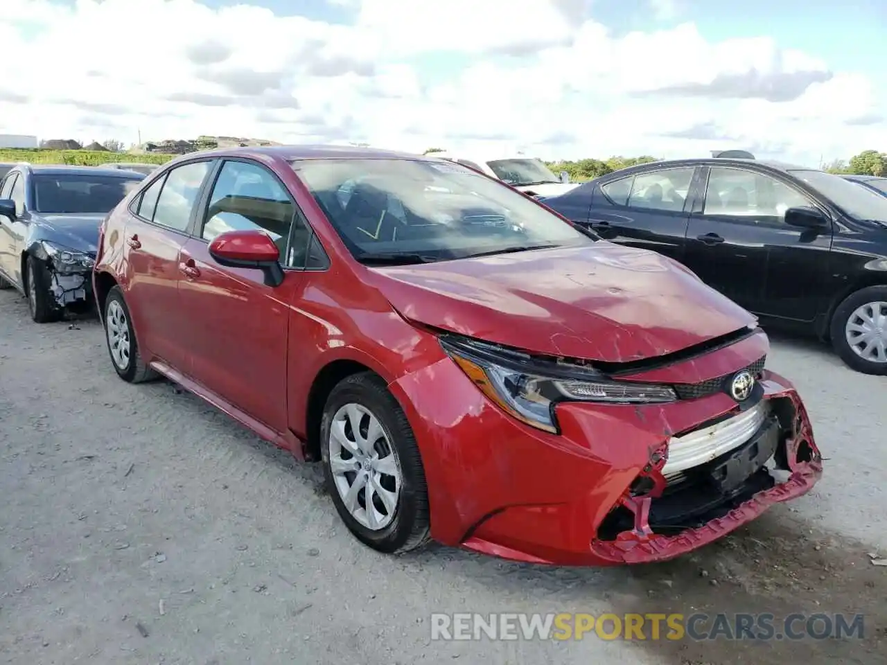 1 Photograph of a damaged car 5YFEPMAE7MP197974 TOYOTA COROLLA 2021