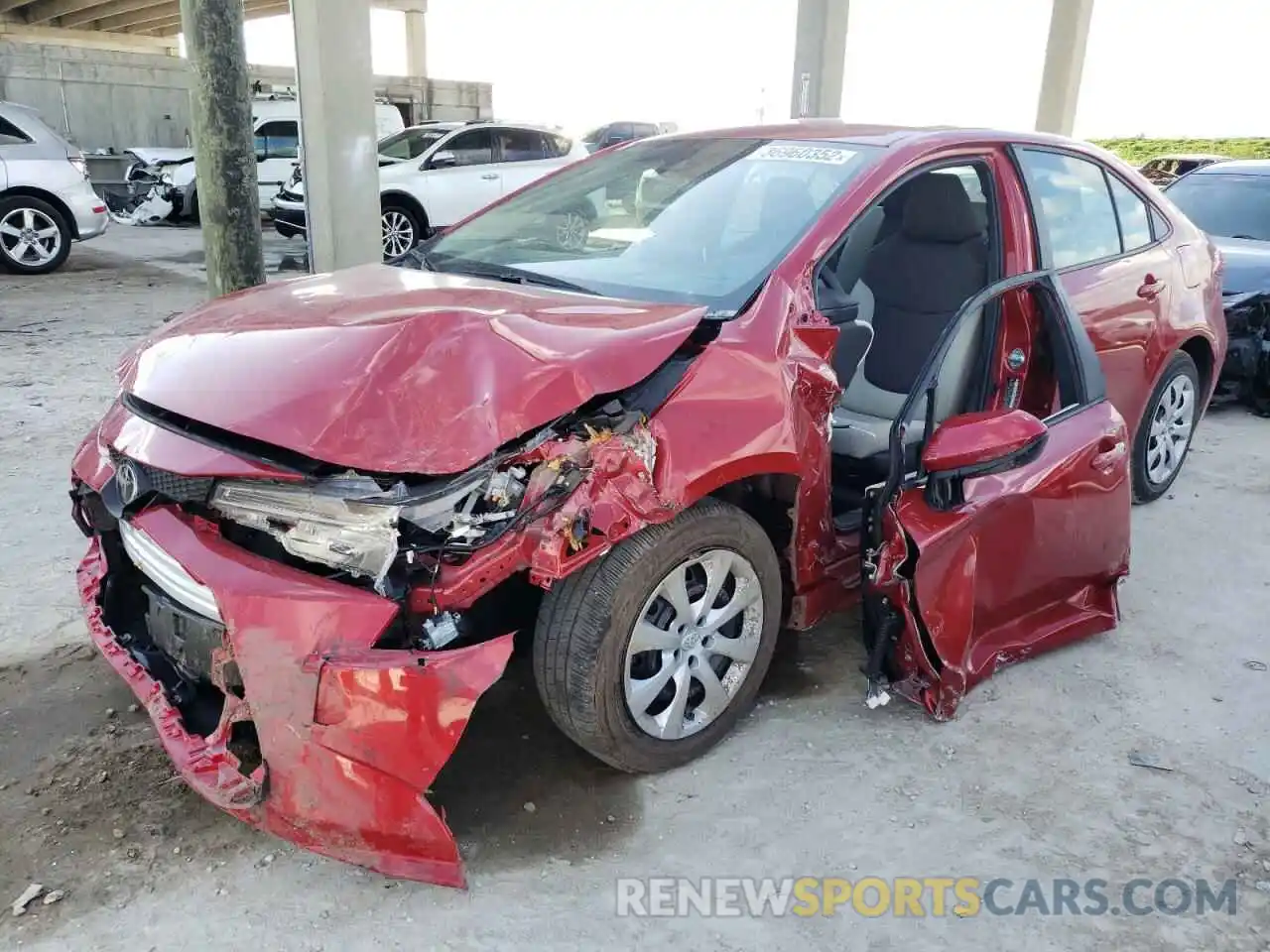 9 Photograph of a damaged car 5YFEPMAE7MP197974 TOYOTA COROLLA 2021