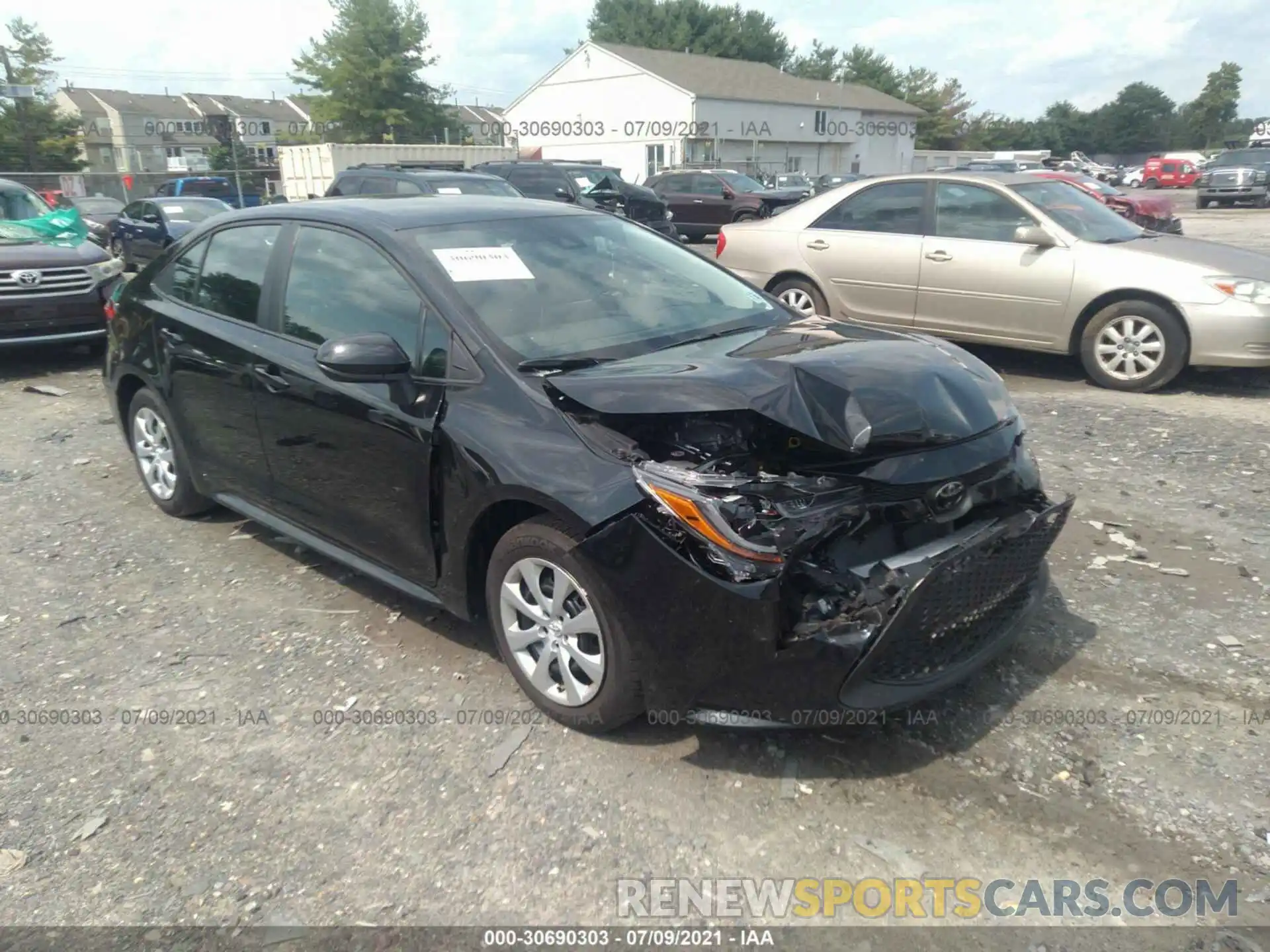 1 Photograph of a damaged car 5YFEPMAE7MP200971 TOYOTA COROLLA 2021