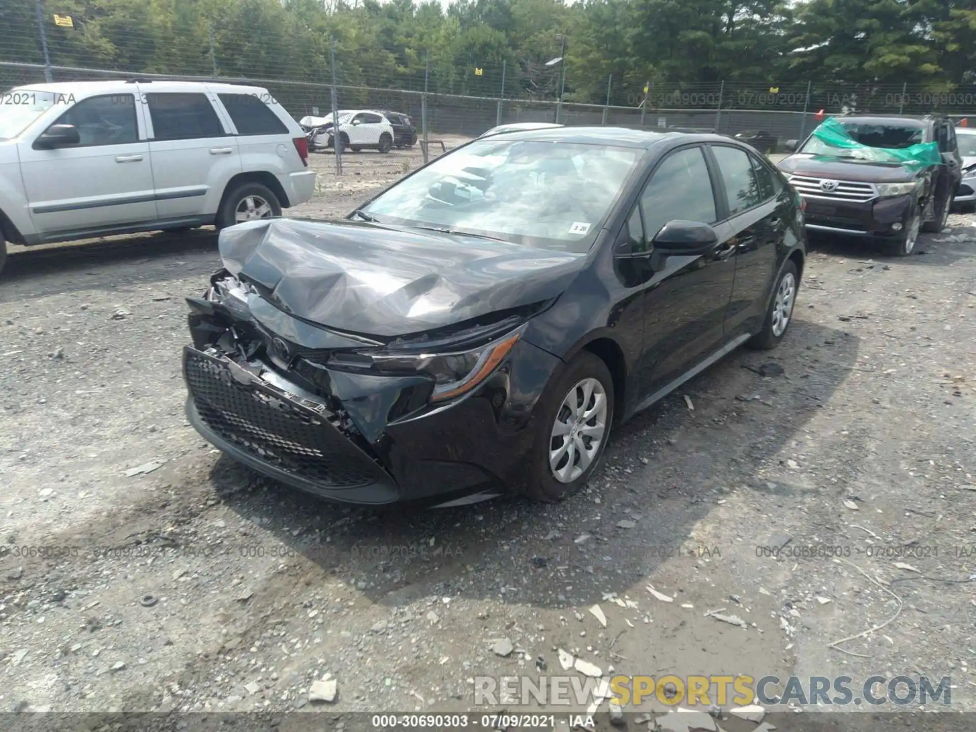 2 Photograph of a damaged car 5YFEPMAE7MP200971 TOYOTA COROLLA 2021