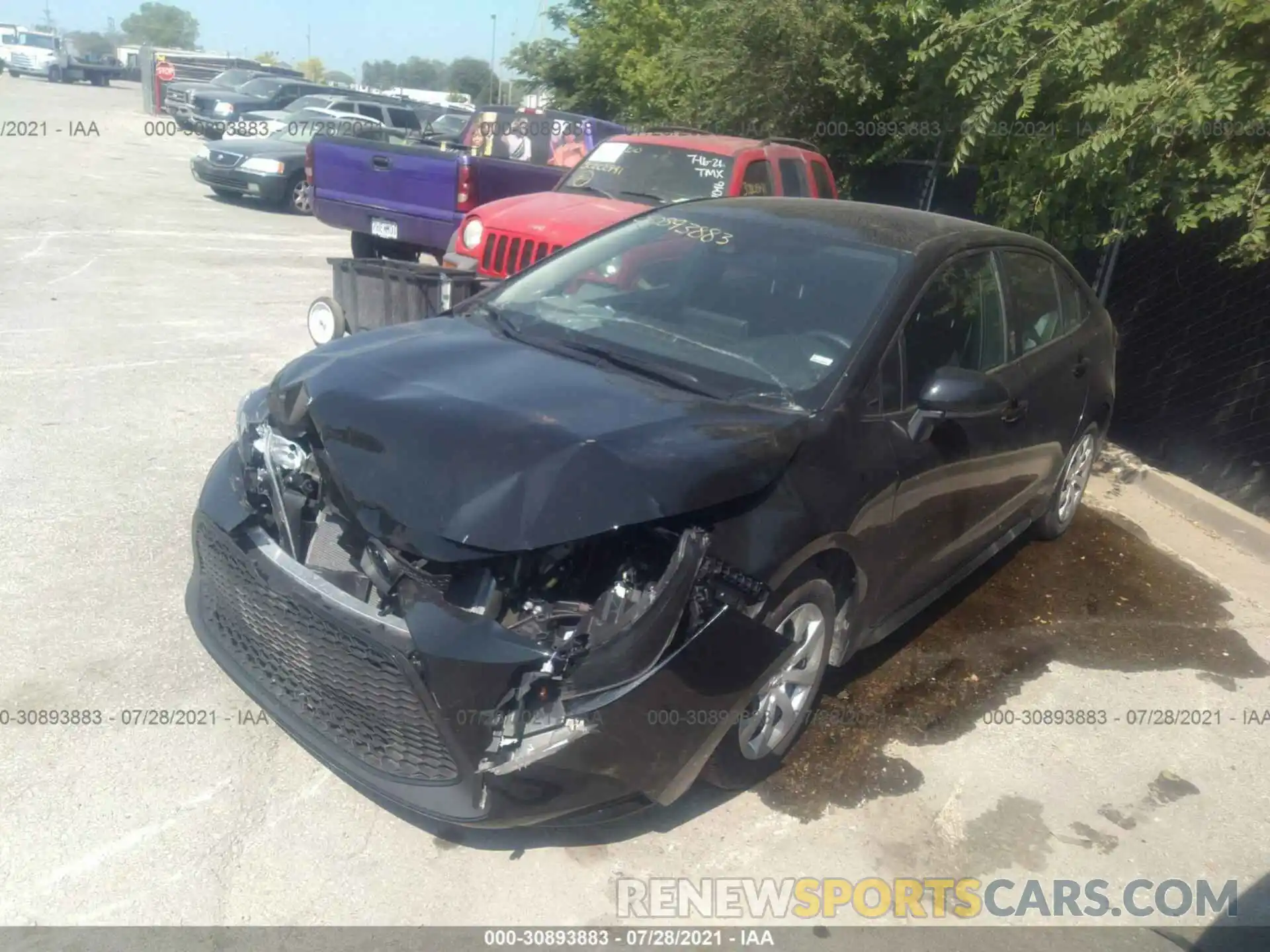 2 Photograph of a damaged car 5YFEPMAE7MP202736 TOYOTA COROLLA 2021