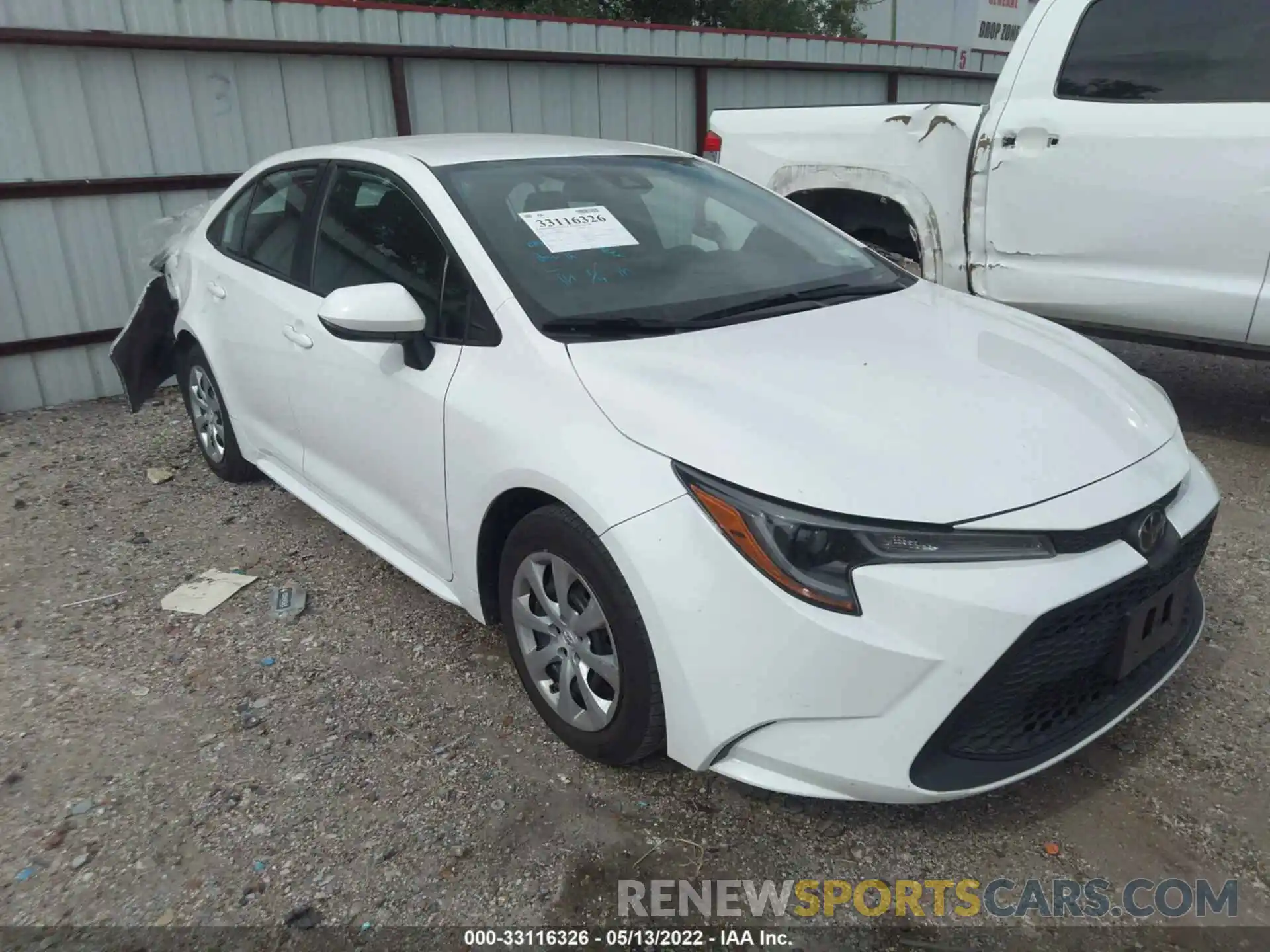 1 Photograph of a damaged car 5YFEPMAE7MP203093 TOYOTA COROLLA 2021