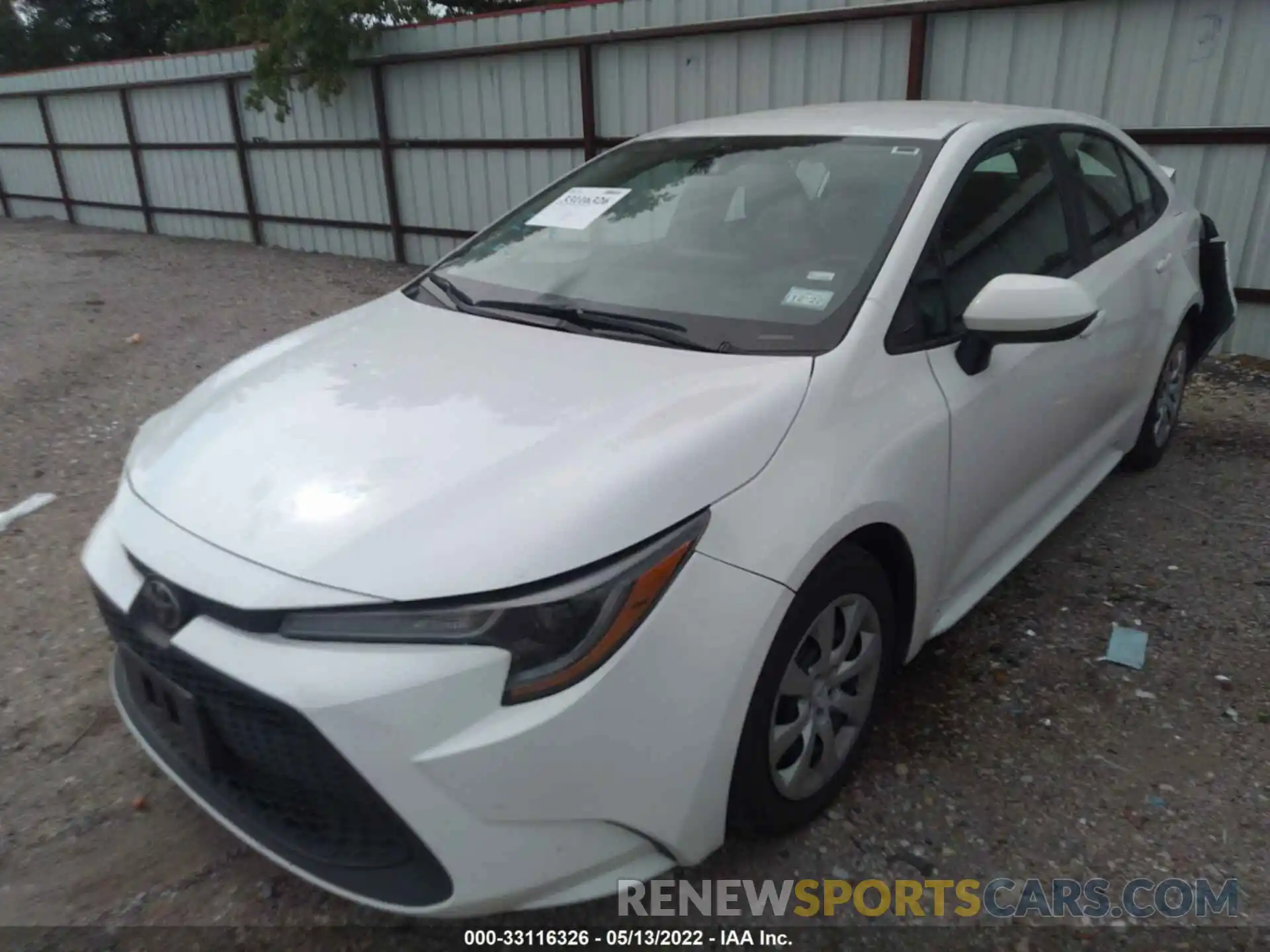 2 Photograph of a damaged car 5YFEPMAE7MP203093 TOYOTA COROLLA 2021