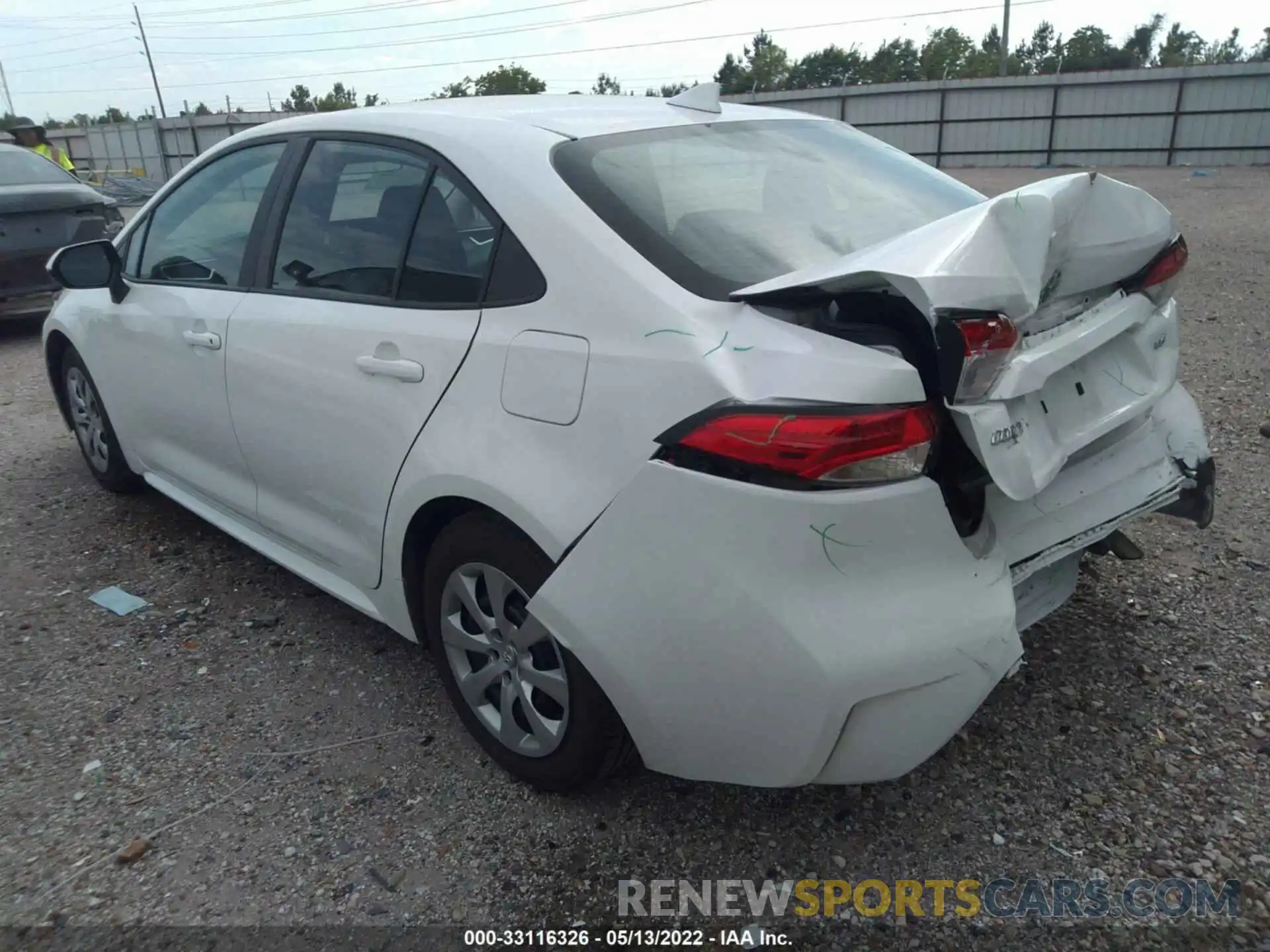 3 Photograph of a damaged car 5YFEPMAE7MP203093 TOYOTA COROLLA 2021