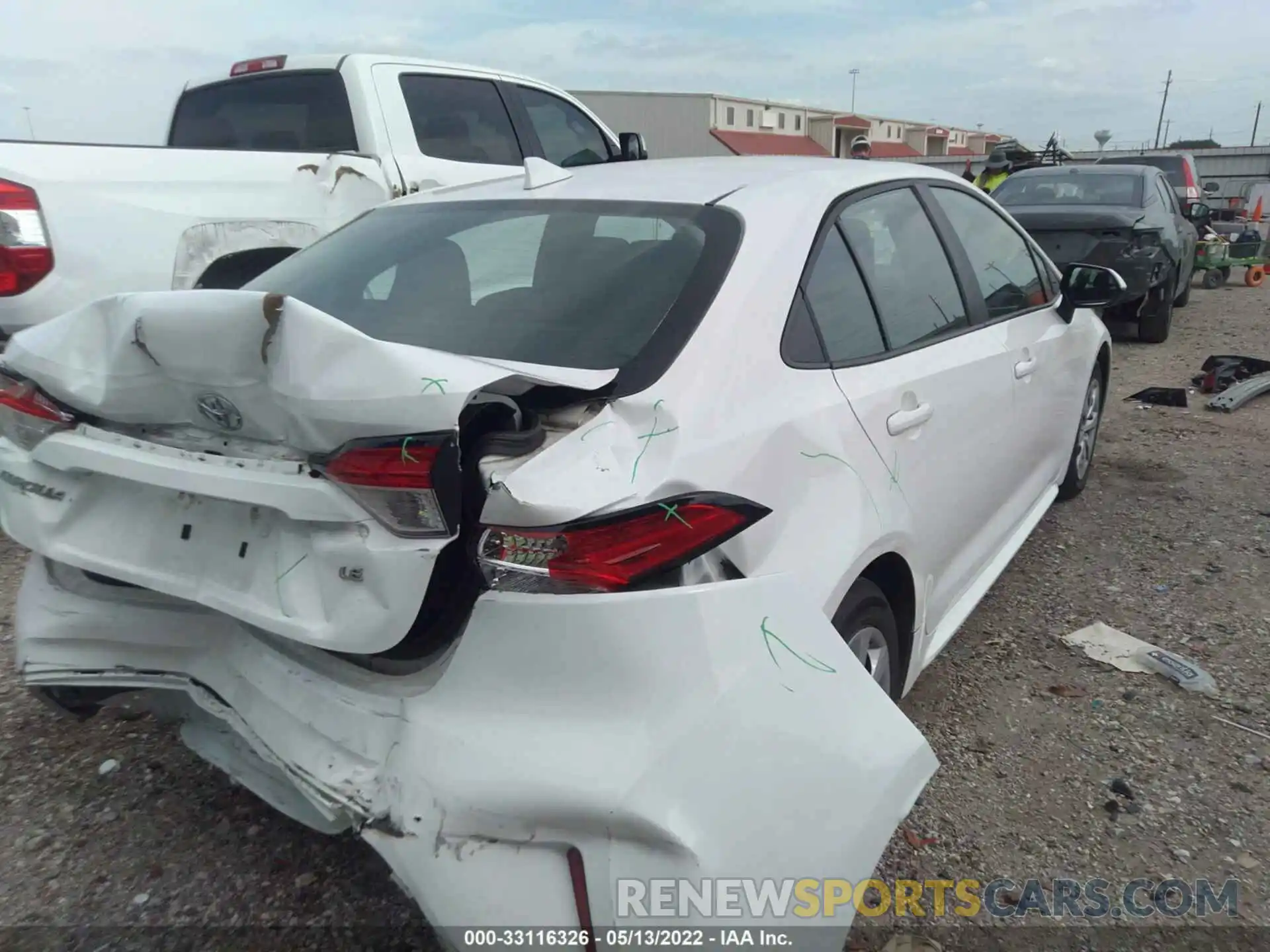 4 Photograph of a damaged car 5YFEPMAE7MP203093 TOYOTA COROLLA 2021