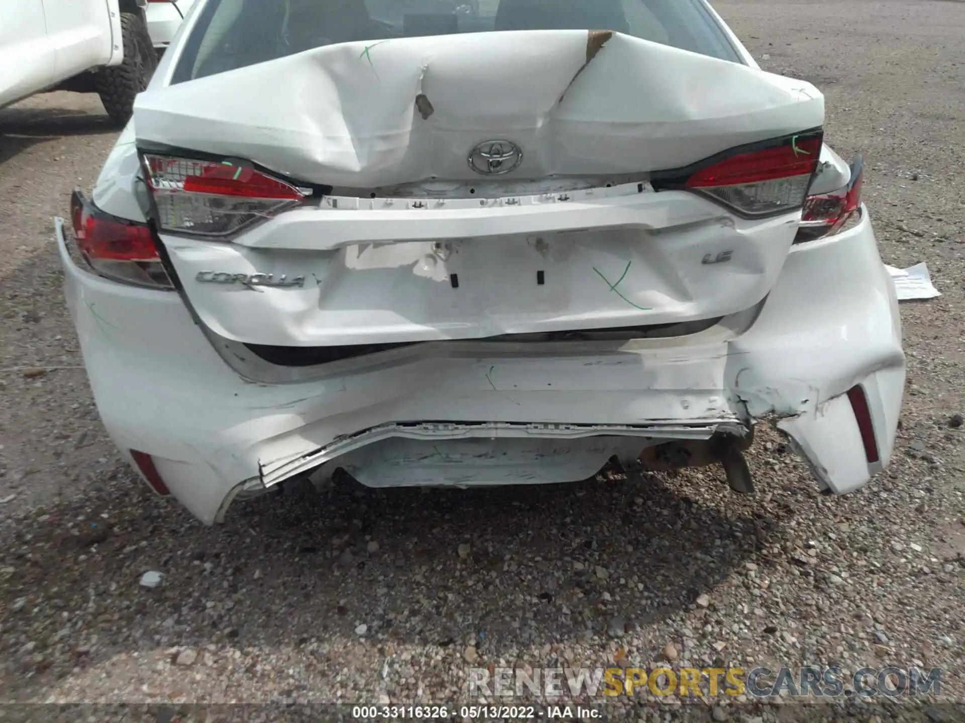 6 Photograph of a damaged car 5YFEPMAE7MP203093 TOYOTA COROLLA 2021