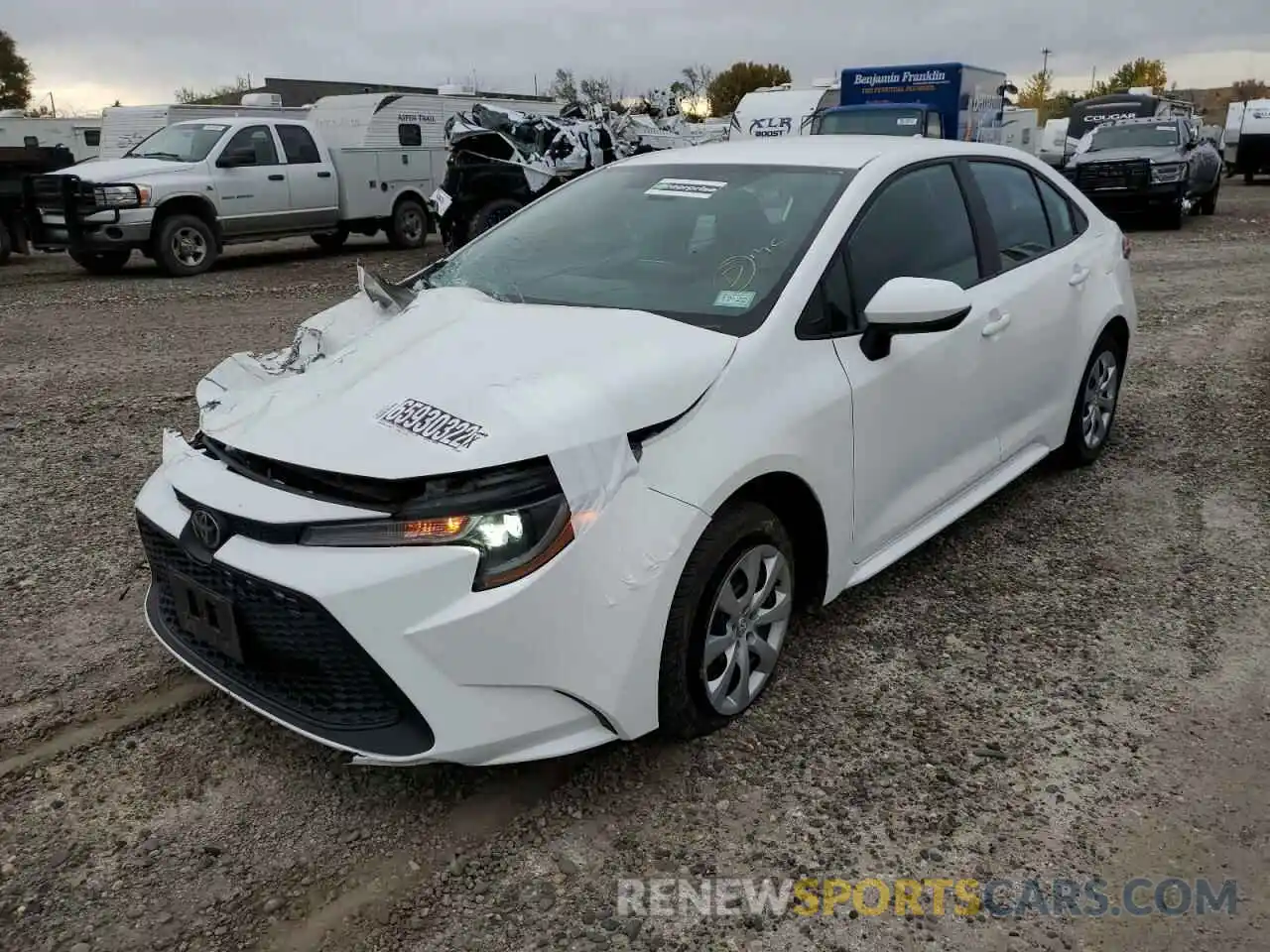 2 Photograph of a damaged car 5YFEPMAE7MP203692 TOYOTA COROLLA 2021