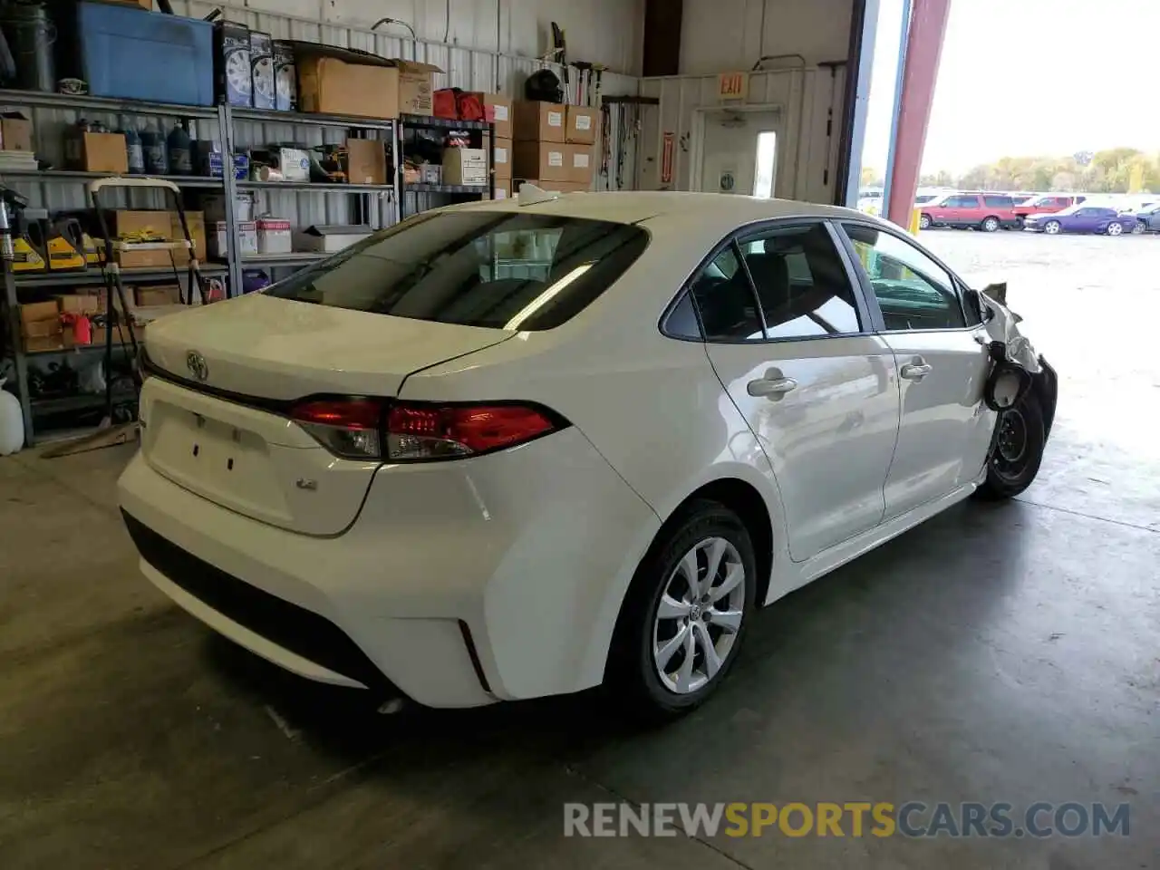 4 Photograph of a damaged car 5YFEPMAE7MP203692 TOYOTA COROLLA 2021