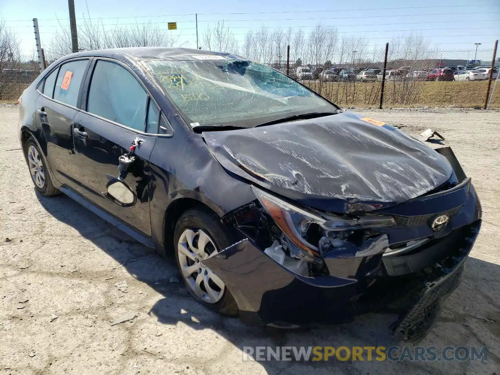 1 Photograph of a damaged car 5YFEPMAE7MP203935 TOYOTA COROLLA 2021