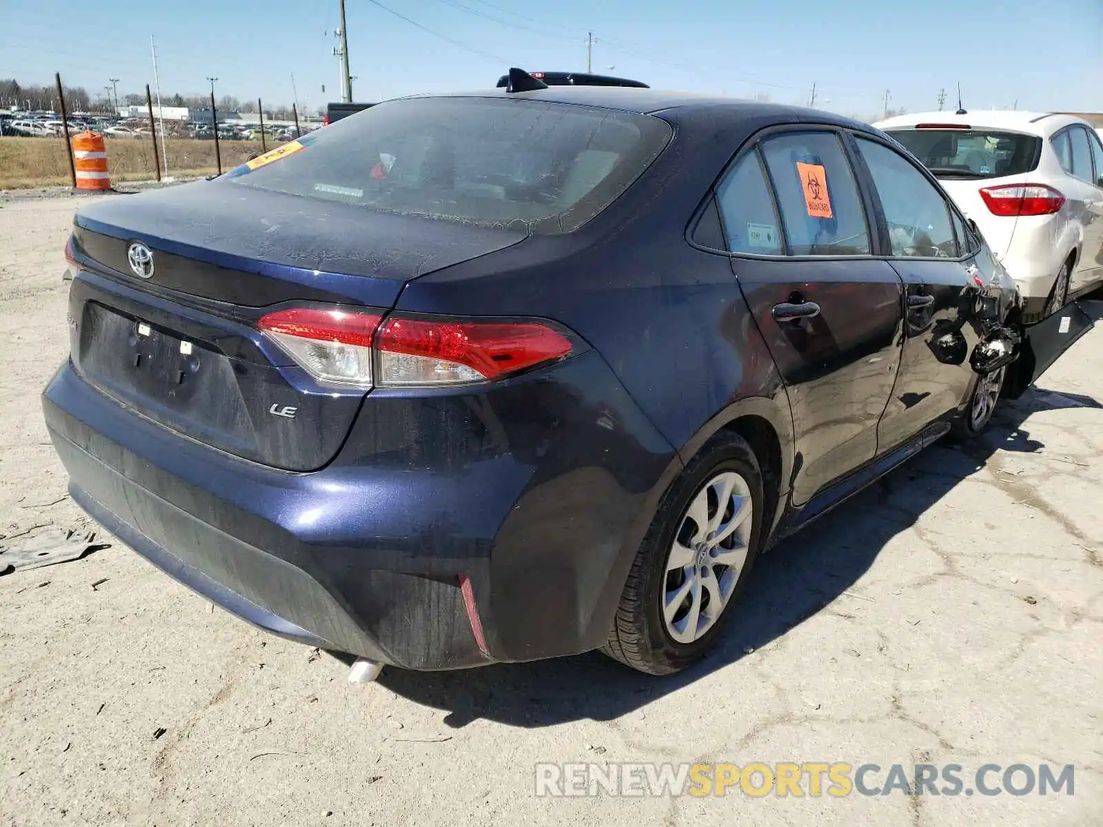 4 Photograph of a damaged car 5YFEPMAE7MP203935 TOYOTA COROLLA 2021