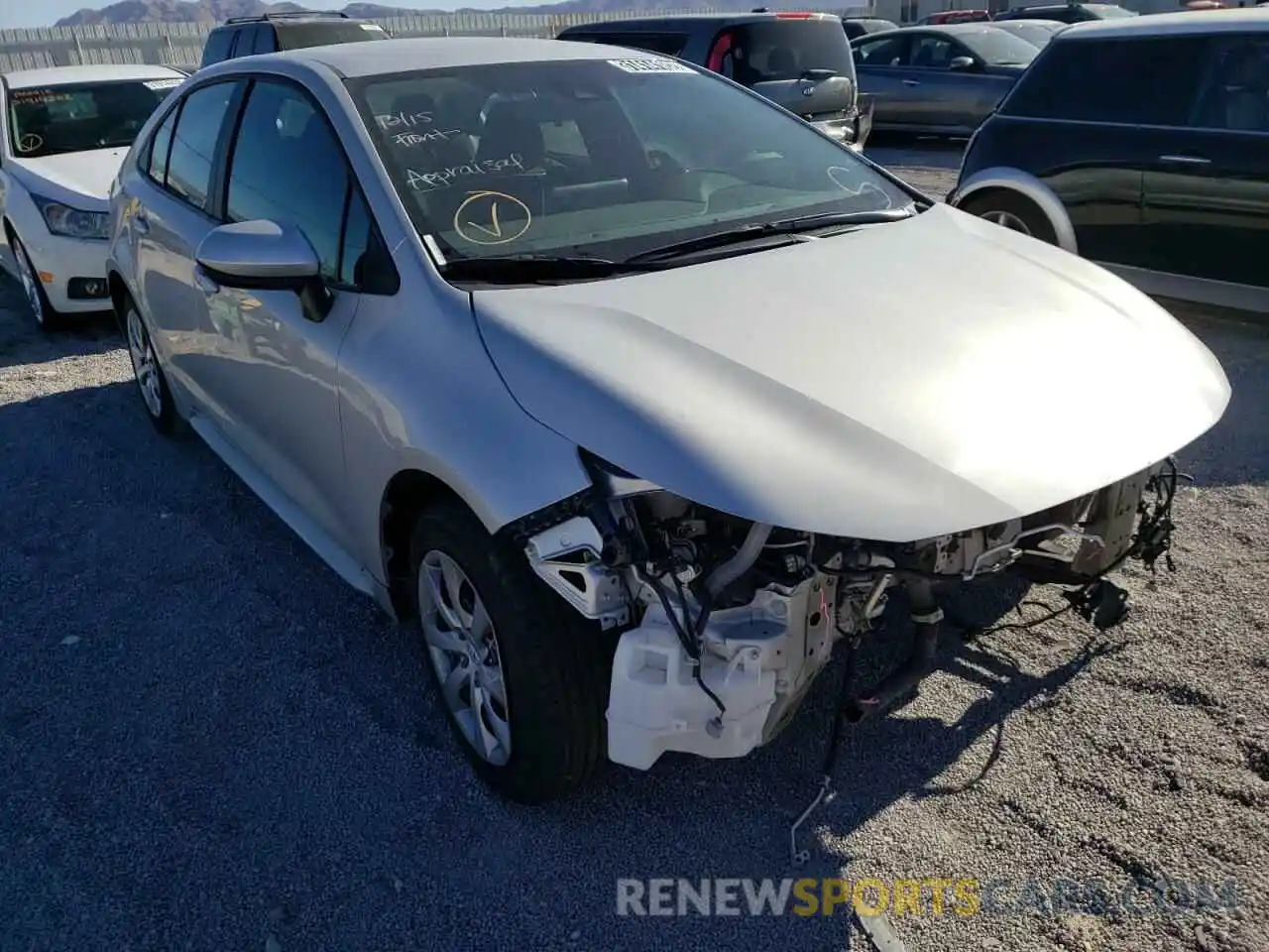 1 Photograph of a damaged car 5YFEPMAE7MP205359 TOYOTA COROLLA 2021