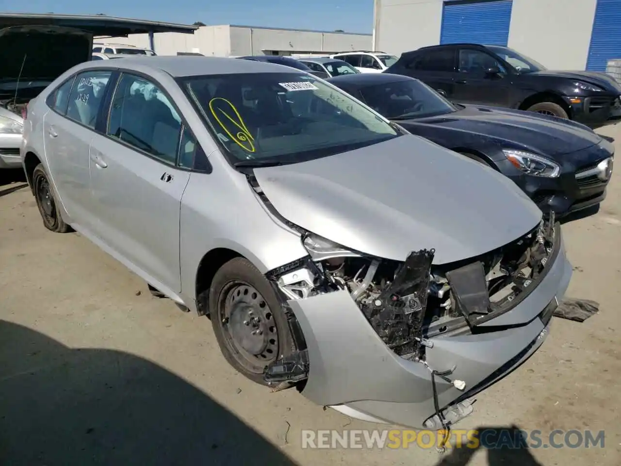 1 Photograph of a damaged car 5YFEPMAE7MP205460 TOYOTA COROLLA 2021