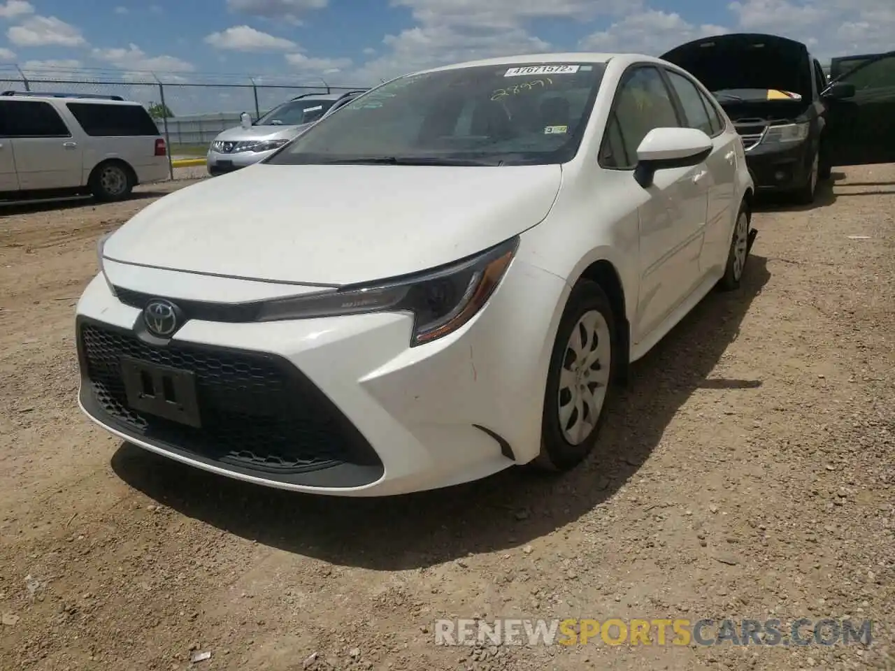 2 Photograph of a damaged car 5YFEPMAE7MP205488 TOYOTA COROLLA 2021