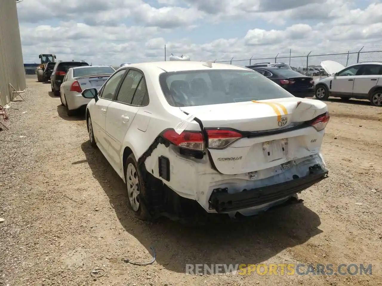 3 Photograph of a damaged car 5YFEPMAE7MP205488 TOYOTA COROLLA 2021