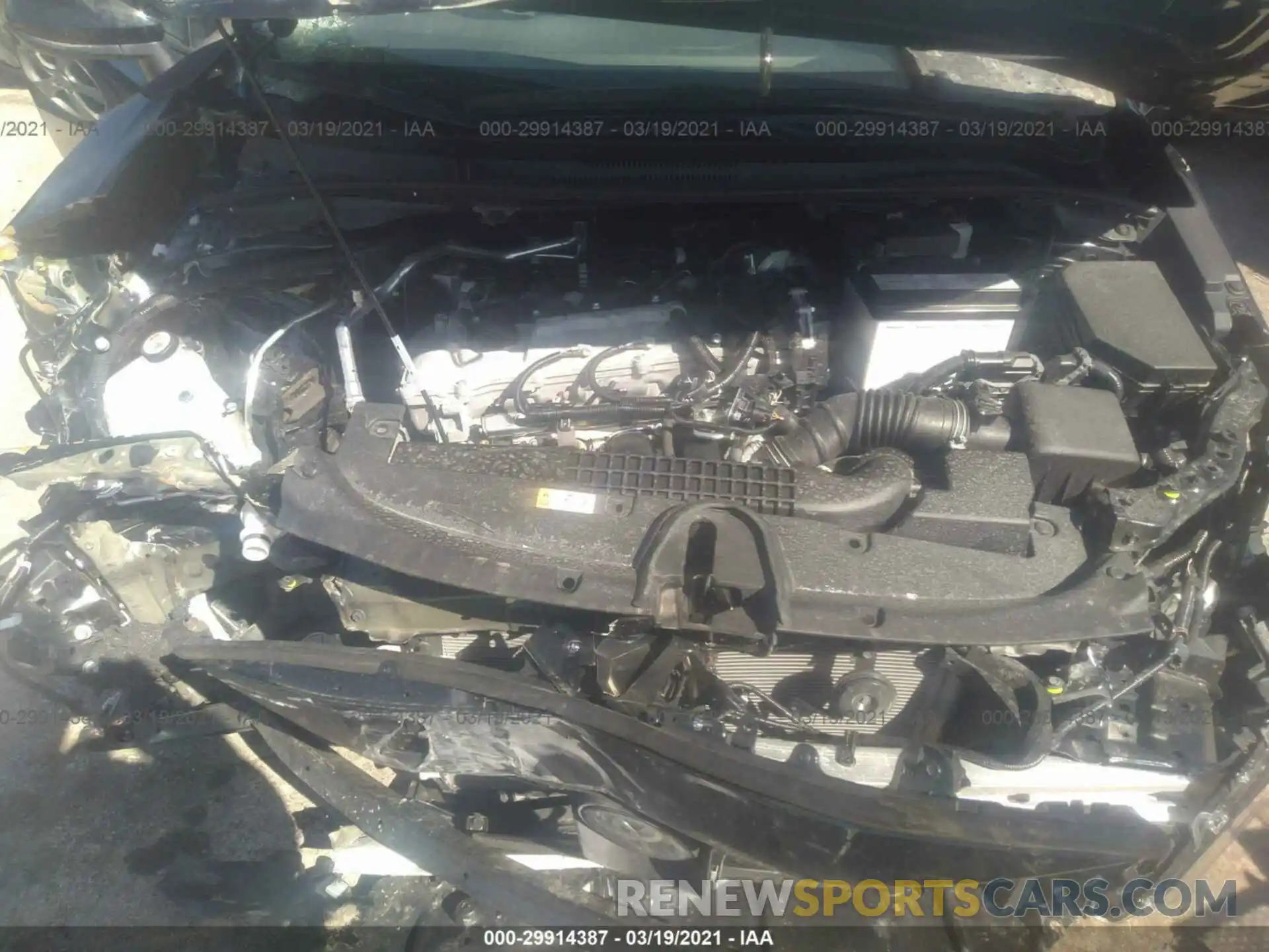10 Photograph of a damaged car 5YFEPMAE7MP206060 TOYOTA COROLLA 2021